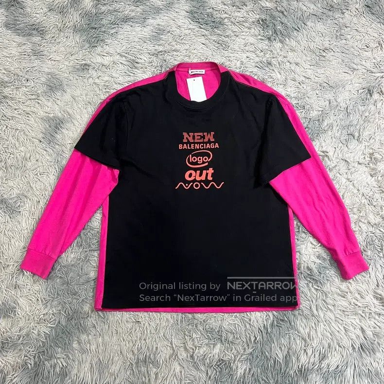 Balenciaga Balenciaga Fake Two-Piece Long Sleeve Size US S / EU 44-46 / 1 - 1 Thumbnail