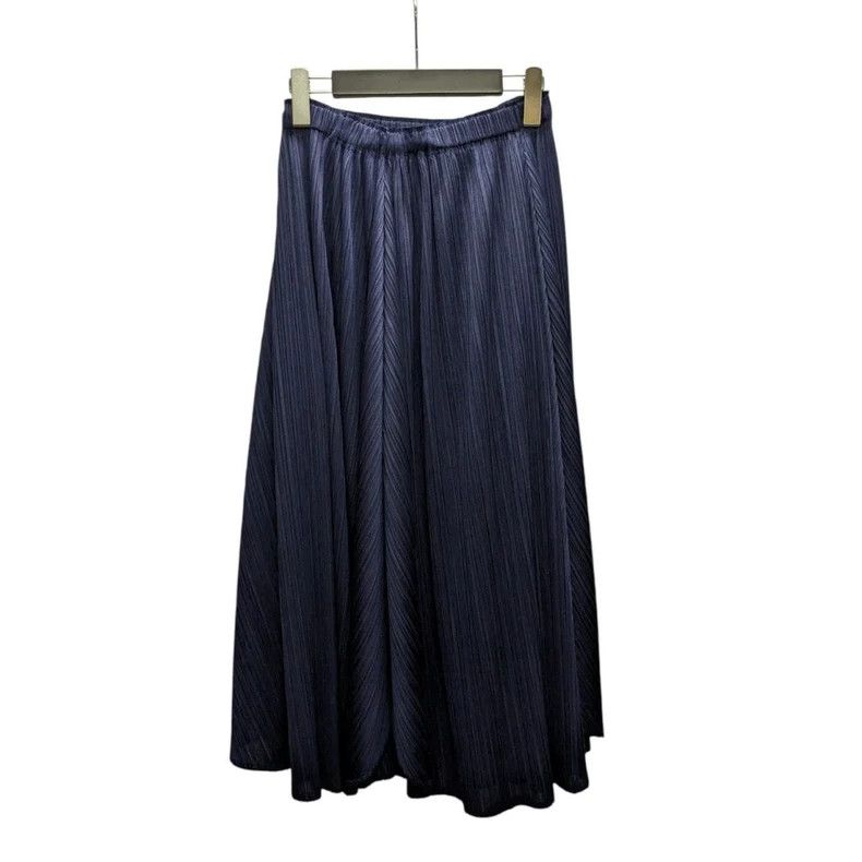 Issey Miyake Issey Miyake size:2 Blue and black pleated skirt Size 31" - 3 Thumbnail