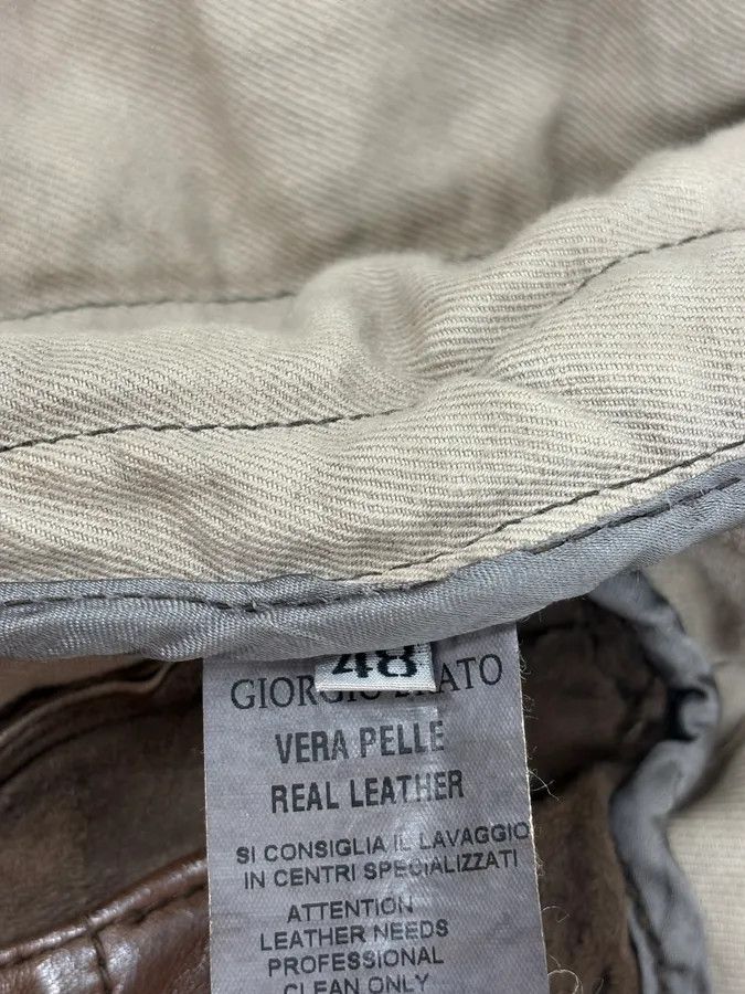 Giorgio Brato 2000s Giorgio Brato Brown Leather Bomber Jacket Size US S / EU 44-46 / 1 - 11 Thumbnail