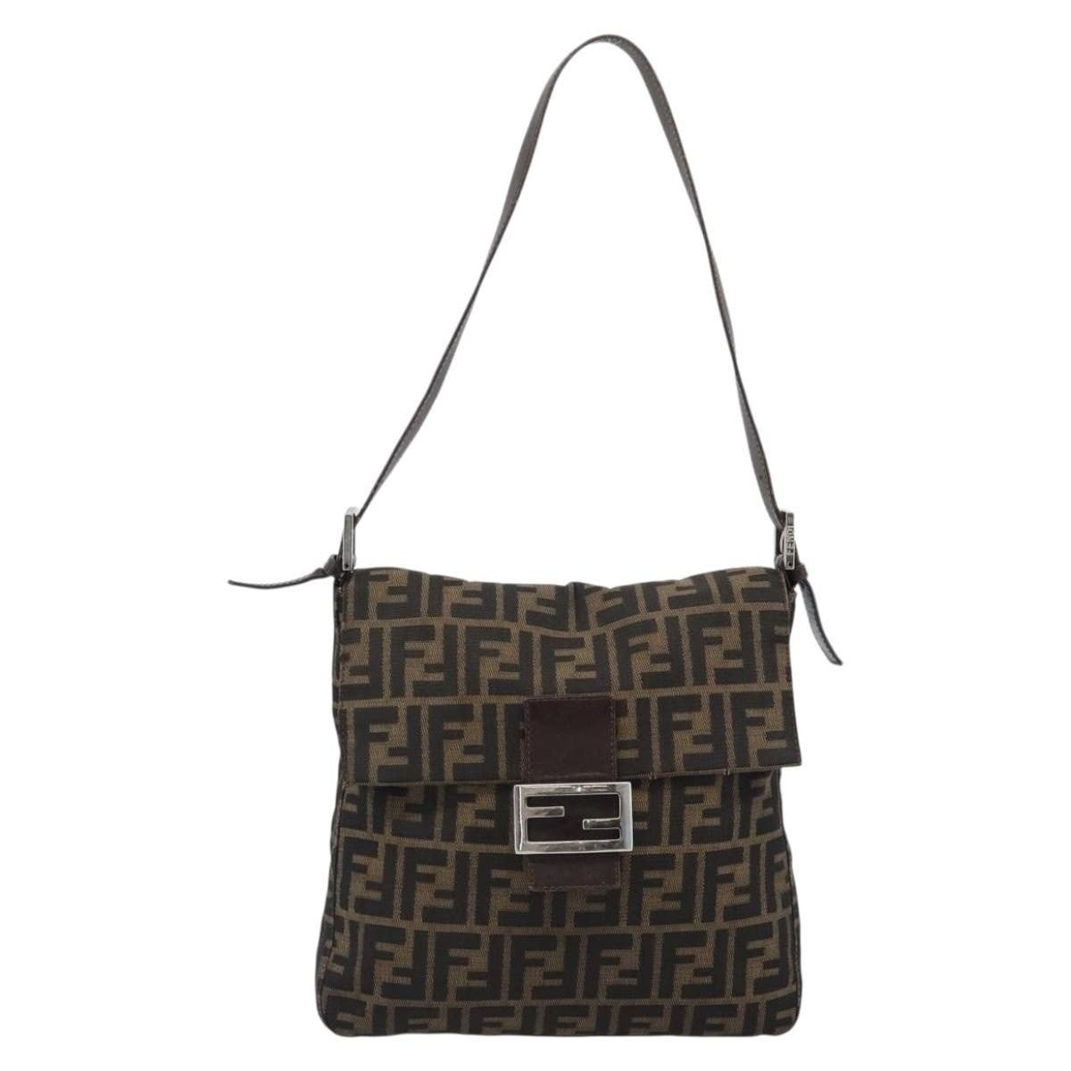 Fendi Fendi Zucca Mamma Baguette Shoulder Bag Black Size ONE SIZE - 1 Thumbnail