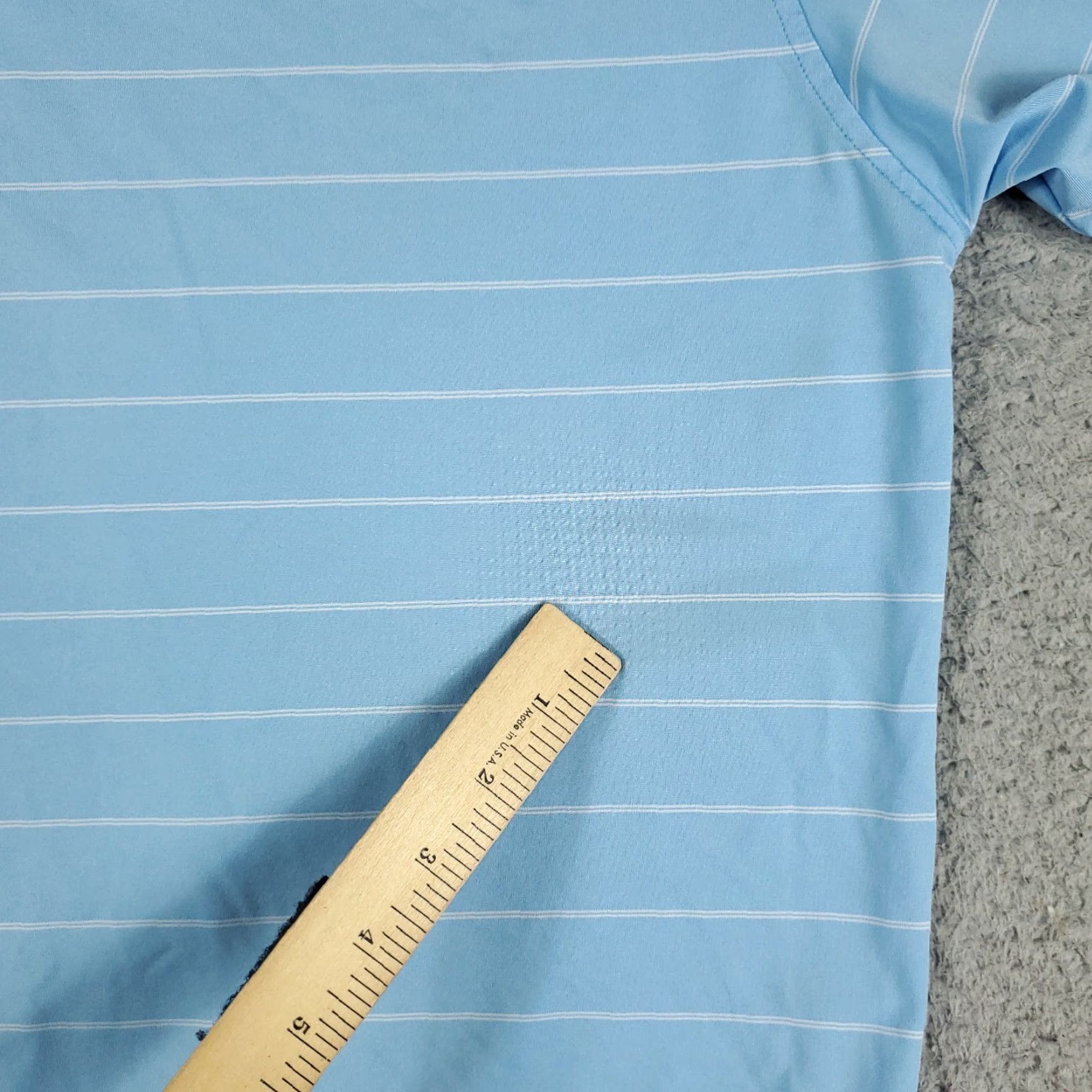 Footjoy FJ Polo Shirt Mens XL Blue Striped Short Sleeve Polo Shirt Casual Golf Size US XL / EU 56 / 4 - 4 Thumbnail