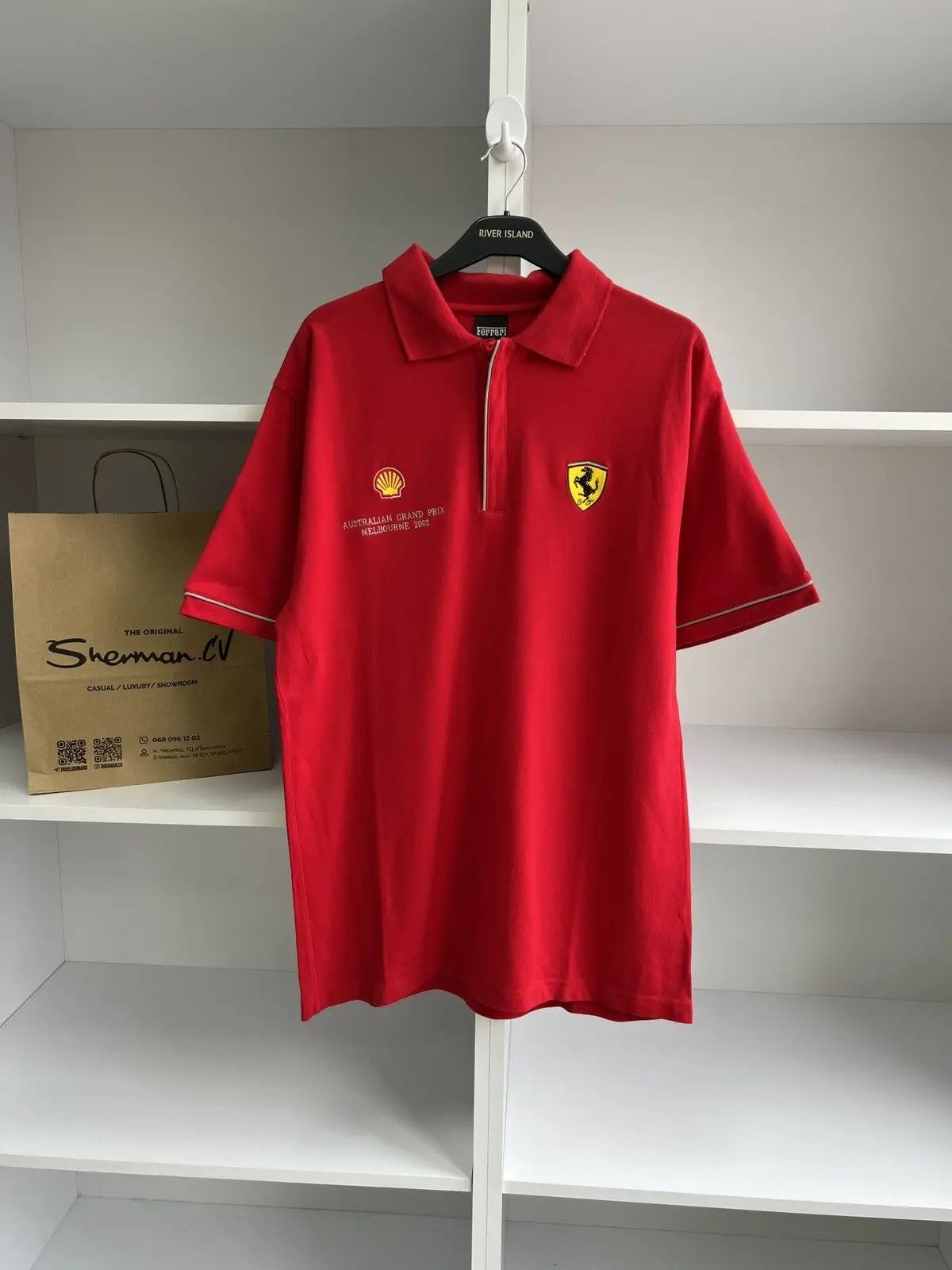Ferrari × Vintage Vintage Ferrari 2002 Australian Grand Prix Melbourne polo Size US L / EU 52-54 / 3 - 3 Thumbnail