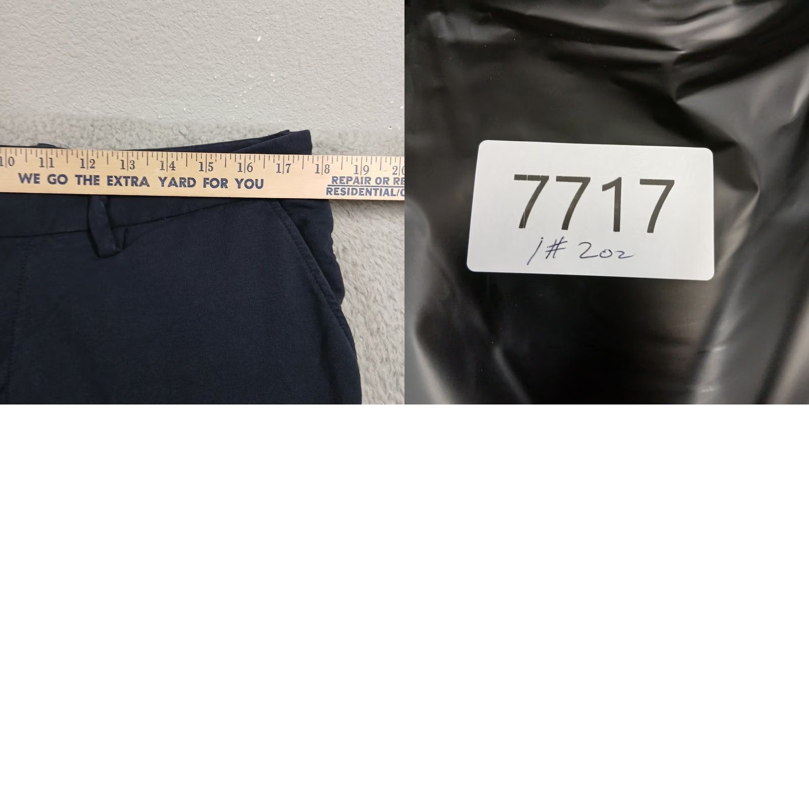 Vintage Sweat Tailor Everyday Everywear Pants Men 36x32 Chino Slim Straight Navy Blue Stretch Cotton Blend Five-Pocket Size US 36 / EU 52 - 8 Thumbnail