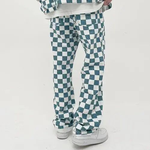 VIBE Retro Colour Block Ripped Pants Size US 42 / EU 58 - 2 Thumbnail
