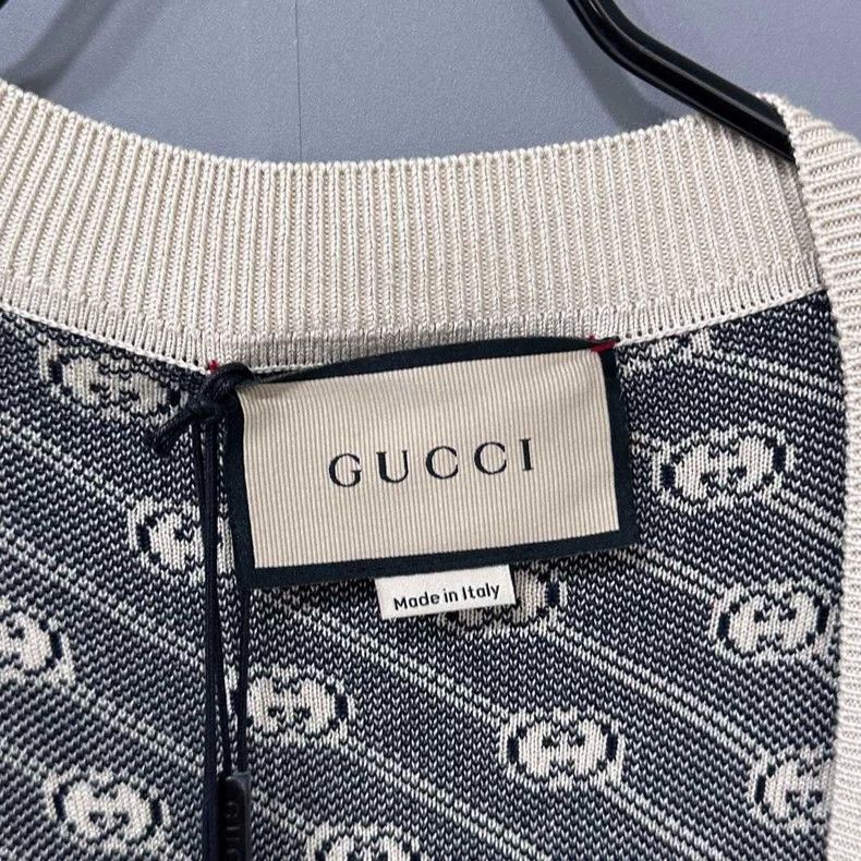 Gucci Gucci Double g jacquart full-print cardigan 2506-Nextarrow Size XS / US 0-2 / IT 36-38 - 5 Thumbnail