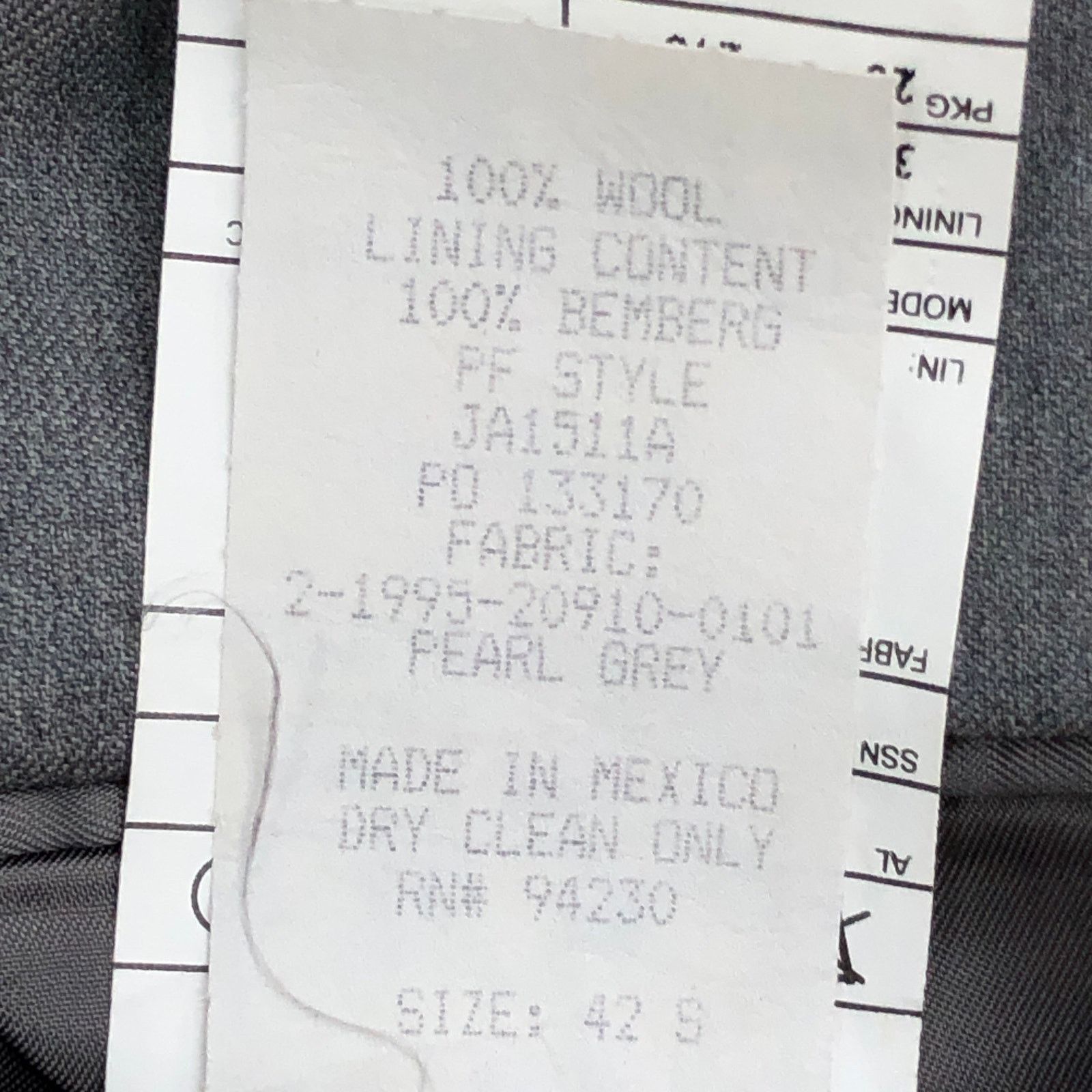 Paul Fredrick Paul Fredrick Size 42S Blazer Sport Coat Gray Brass Buttons Size 42S - 17 Thumbnail