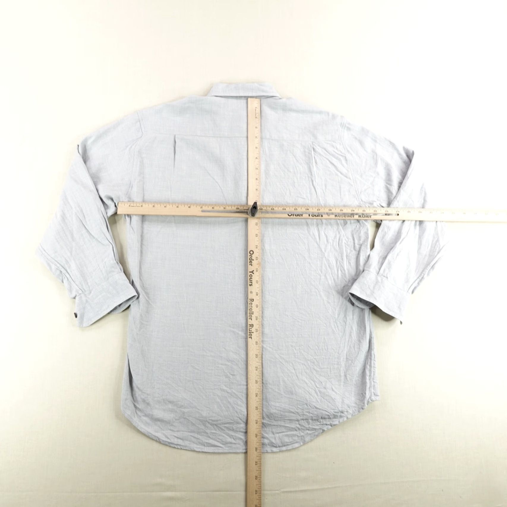 Ermenegildo Zegna VINTAGE Ermenegildo Zegna Dress Shirt Mens Small Long Sleeve Gray Cotton Button-Down Business Casual Italy Size US S / EU 44-46 / 1 - 5 Thumbnail
