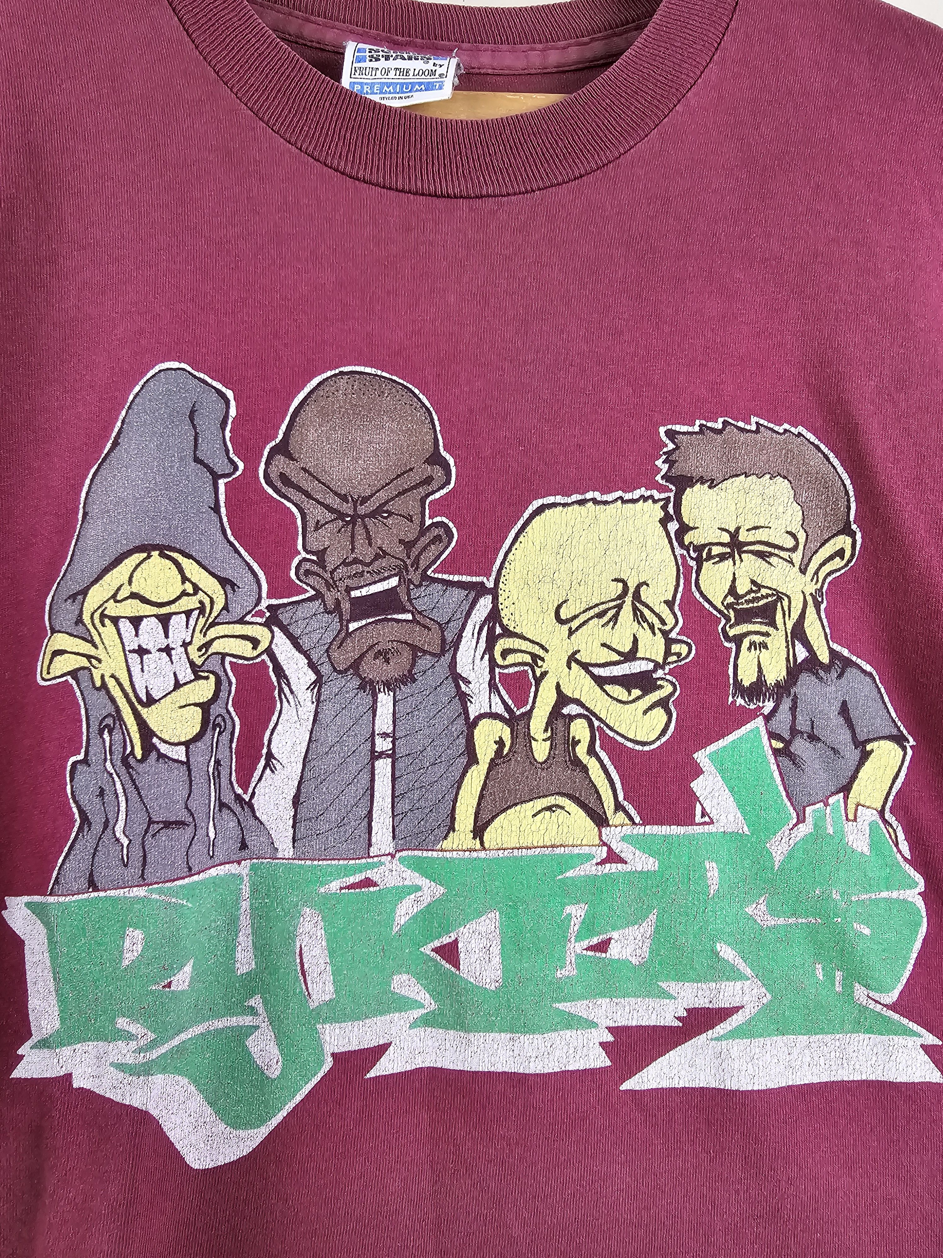 Band Tees × Vintage 90s Rykers Ground Zero XL 23" 30.5" Size US XL / EU 56 / 4 - 3 Thumbnail