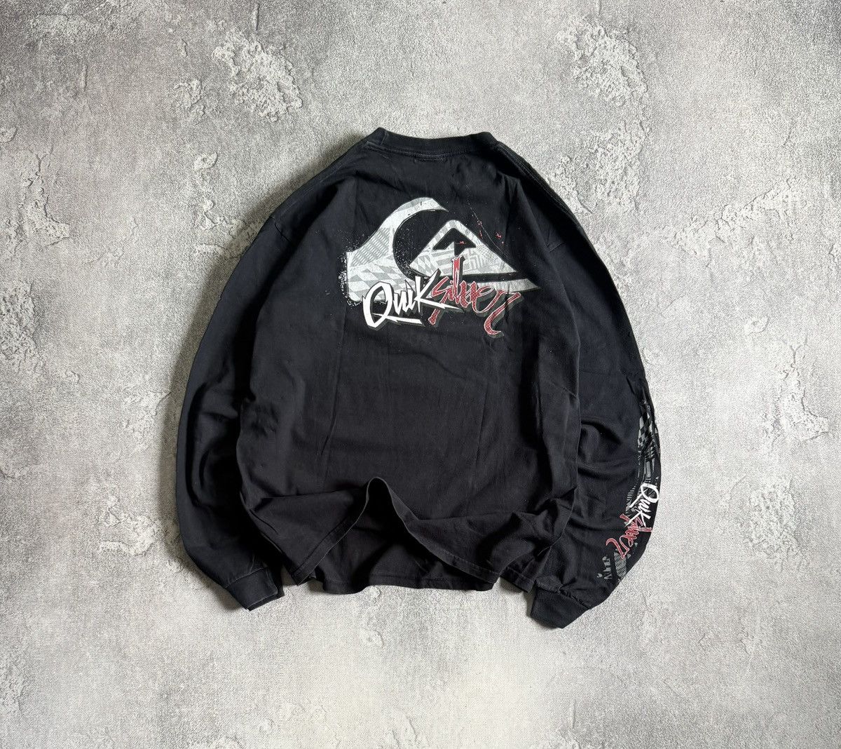 Quiksilver Quiksilver Quicksilver big logo surf tee tshirts long sleeve Size US L / EU 52-54 / 3 - 1 Thumbnail
