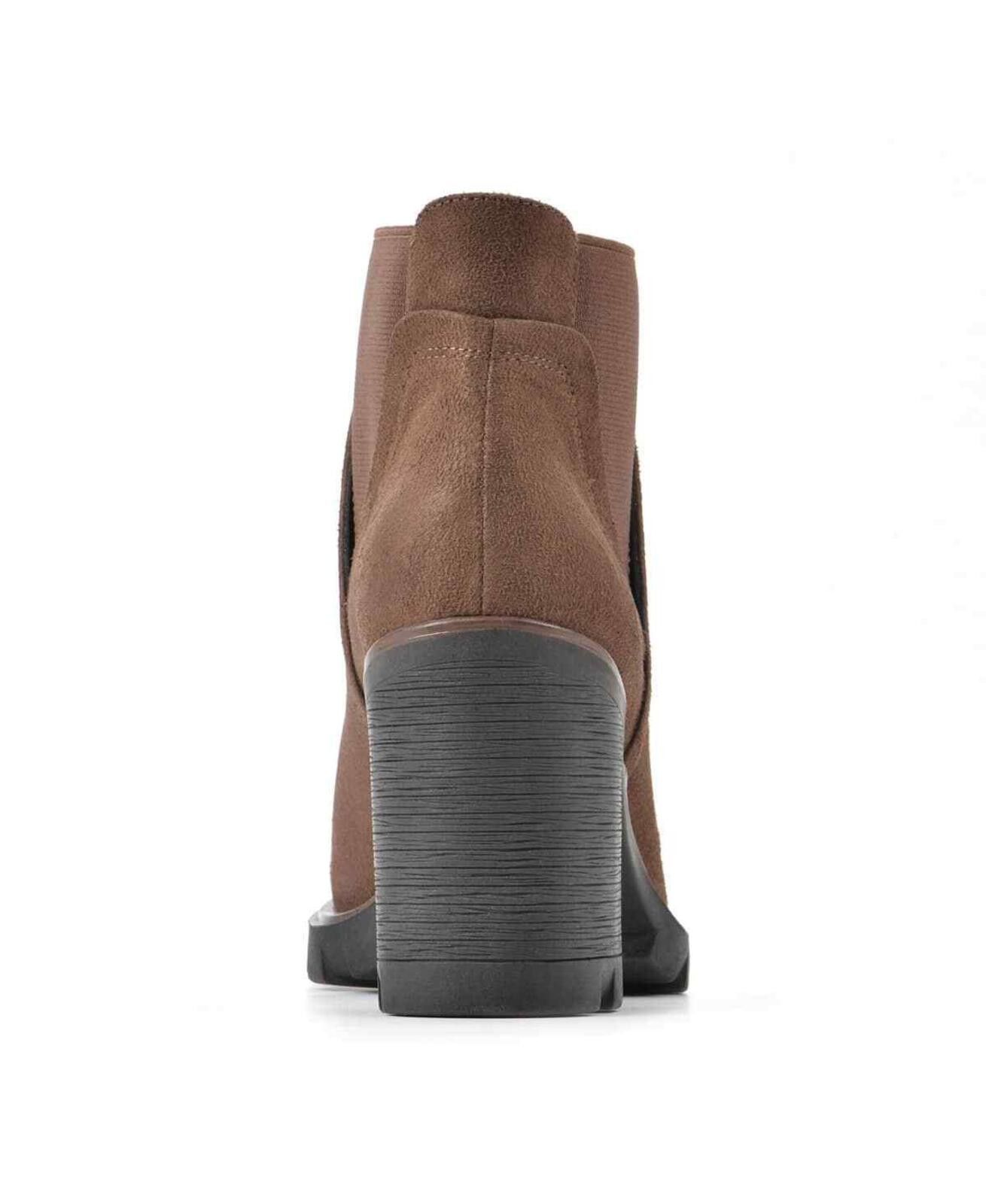 White Mountaineering White Mountain Women's Basil Stacked Block Heel Booties 11 Size US 11 / IT 41 - 4 Thumbnail