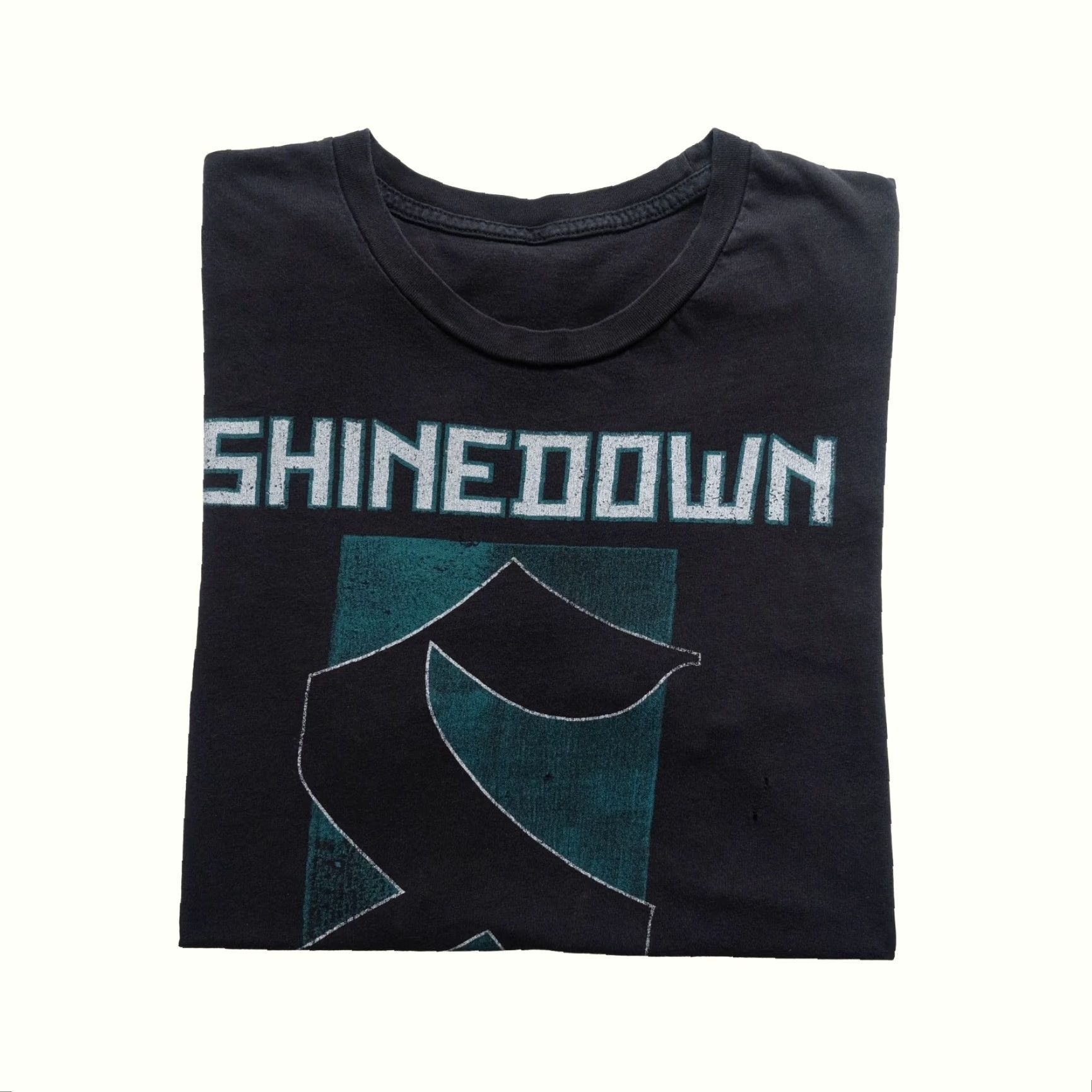 Tultex SHINEDOWN T SHIRT BLACK GRAPHIC Y2K ROCK TOUR VTG FOUR LETTER WORD SZ L Mens Graphic Print Shirt Size US L / EU 52-54 / 3 - 2 Thumbnail