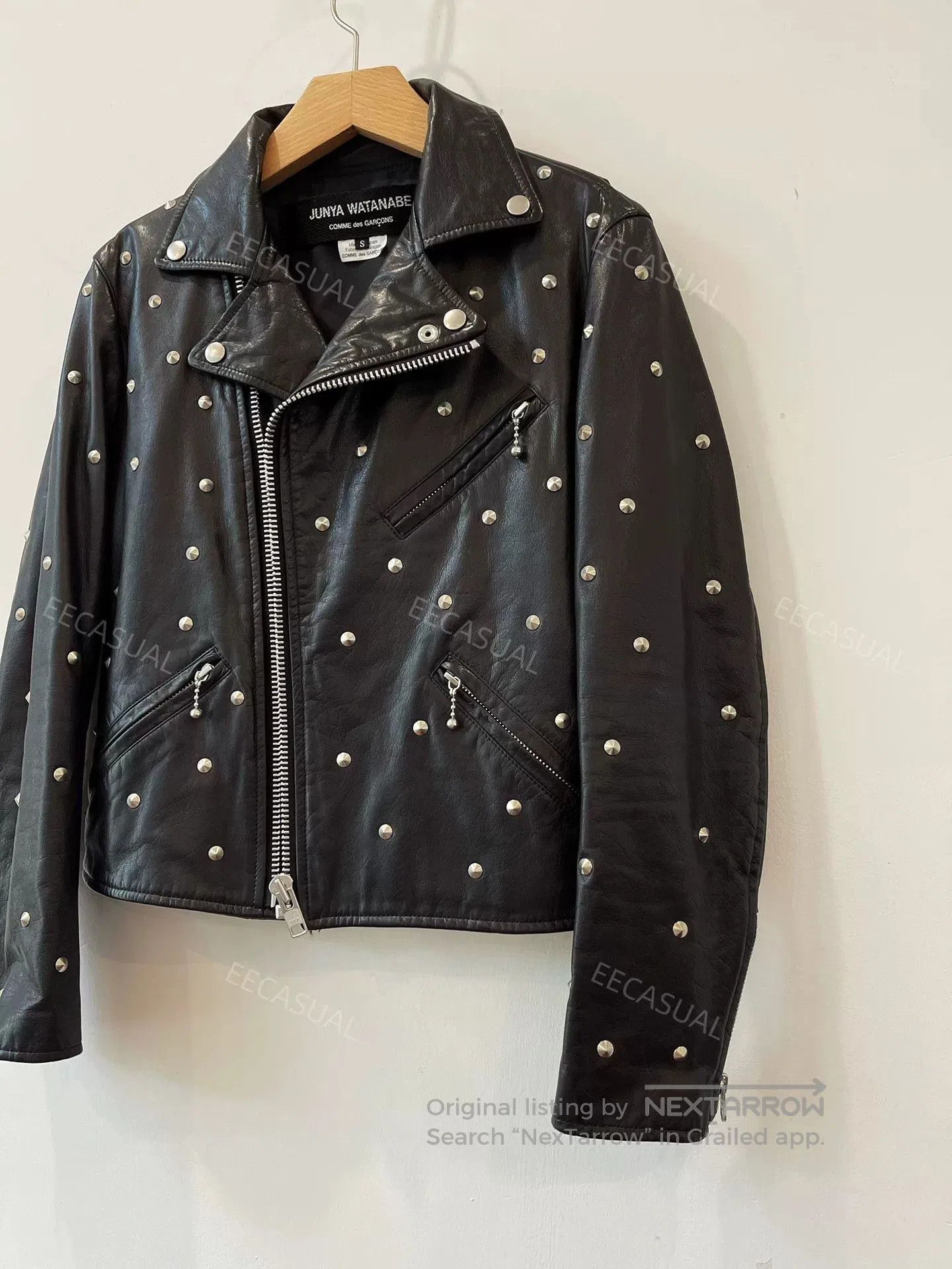 Junya Watanabe Junya Watanabe Black Studded Leather Jacket. Size US S / EU 44-46 / 1 - 3 Thumbnail