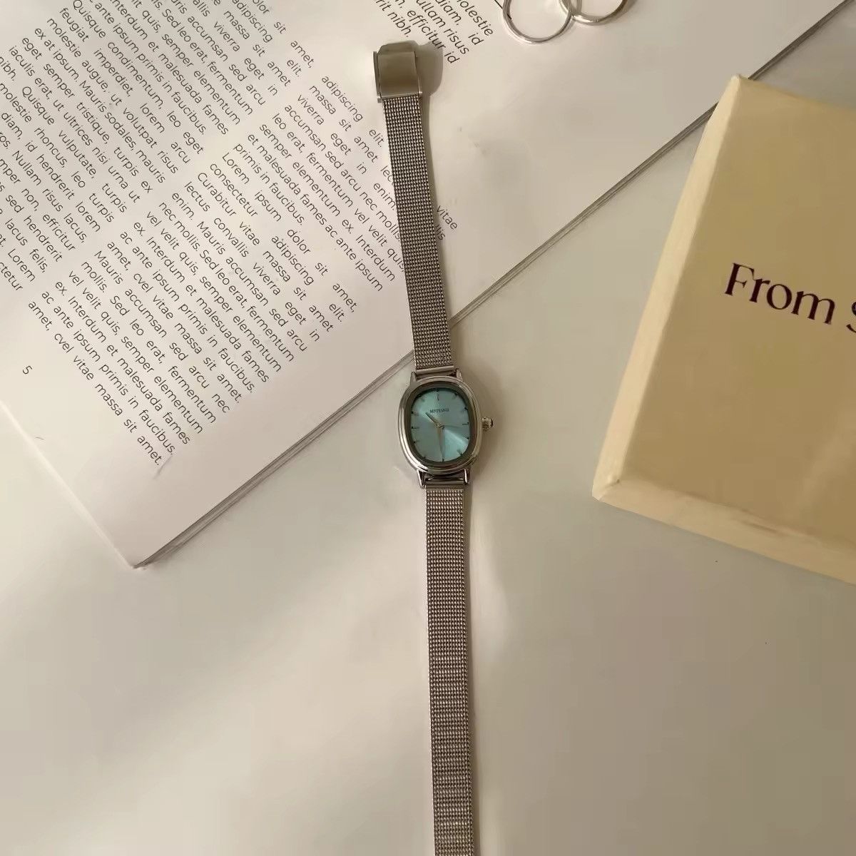 Other Small Oval Dial Green Watch Simple Size ONE SIZE - 4 Thumbnail