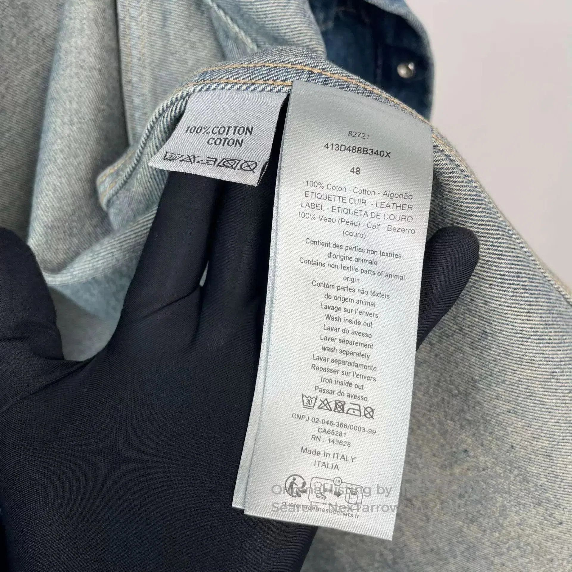 Dior Blue Denim Jacket. Size US M / EU 48-50 / 2 - 7 Thumbnail