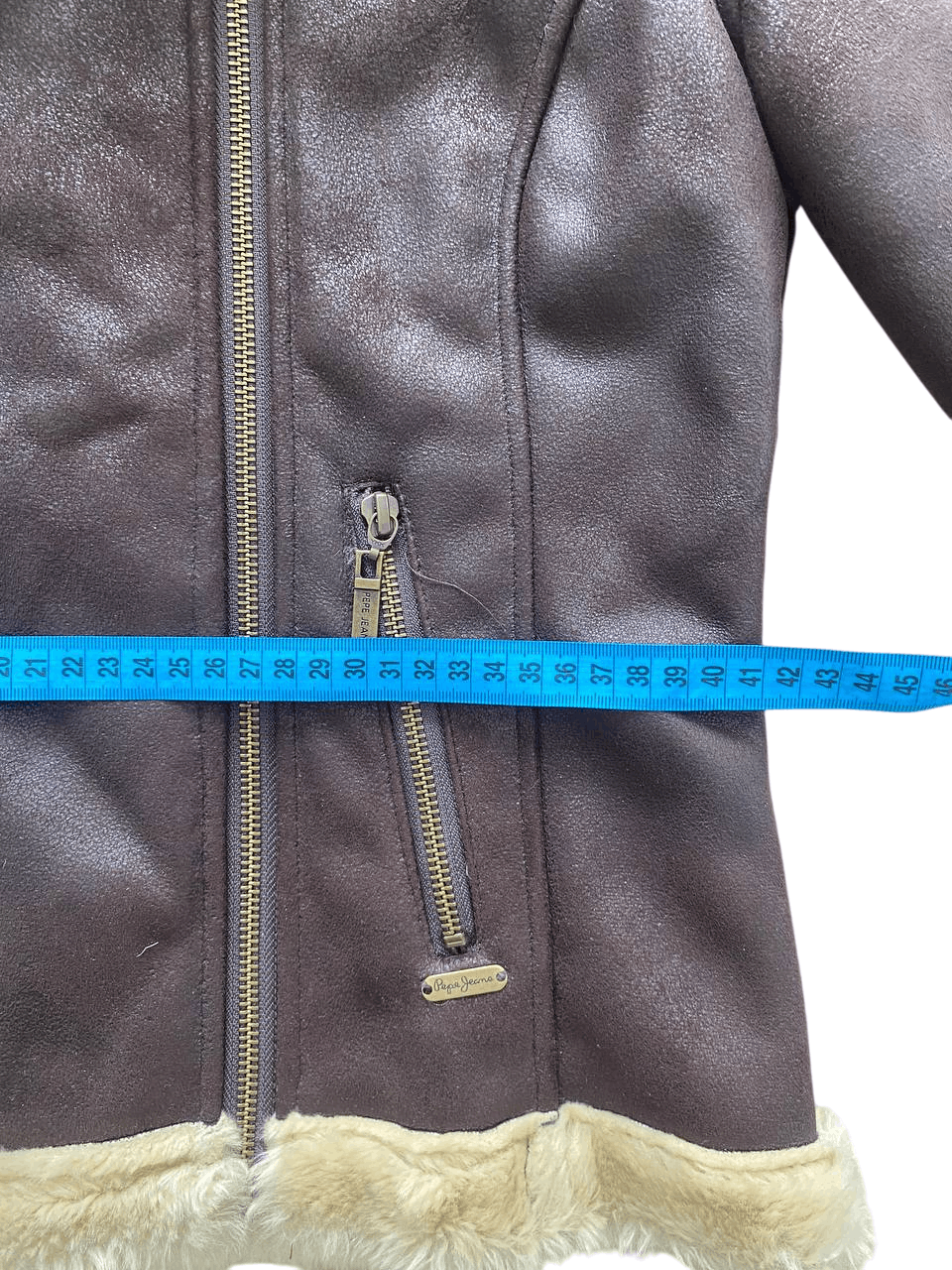 Pepe Jeans Ludovica Faux Shearling Aviator Jacket XS