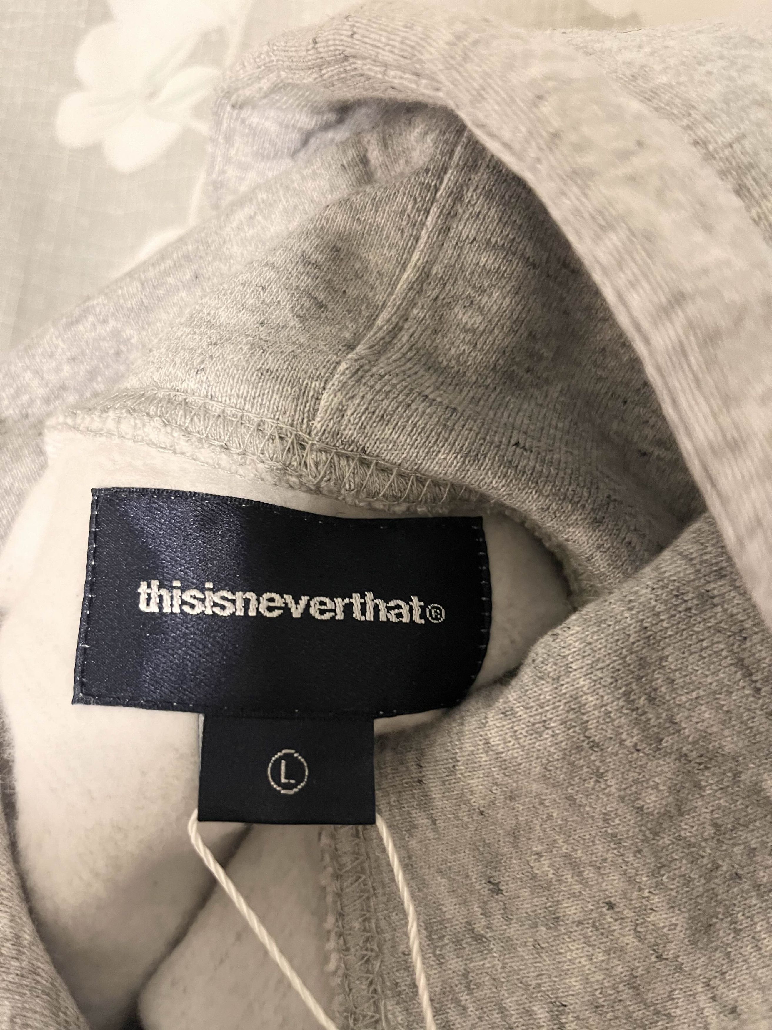 thisisneverthat (FW23) T-Logo Hoodie Heather Grey | Grailed