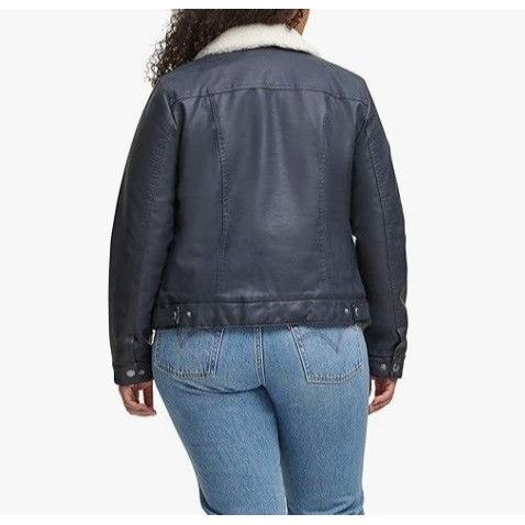 Levi's Levis Womens Faux Leather Jacket With Sherpa Lining Button F Size M / US 6-8 / IT 42-44 - 10 Thumbnail