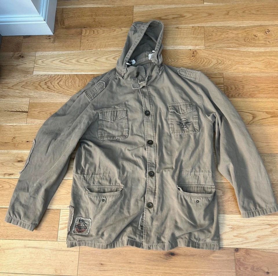 Vintage Xxl Justboy Khaki Cream Suede Size US XXL / EU 58 / 5 - 1 Thumbnail