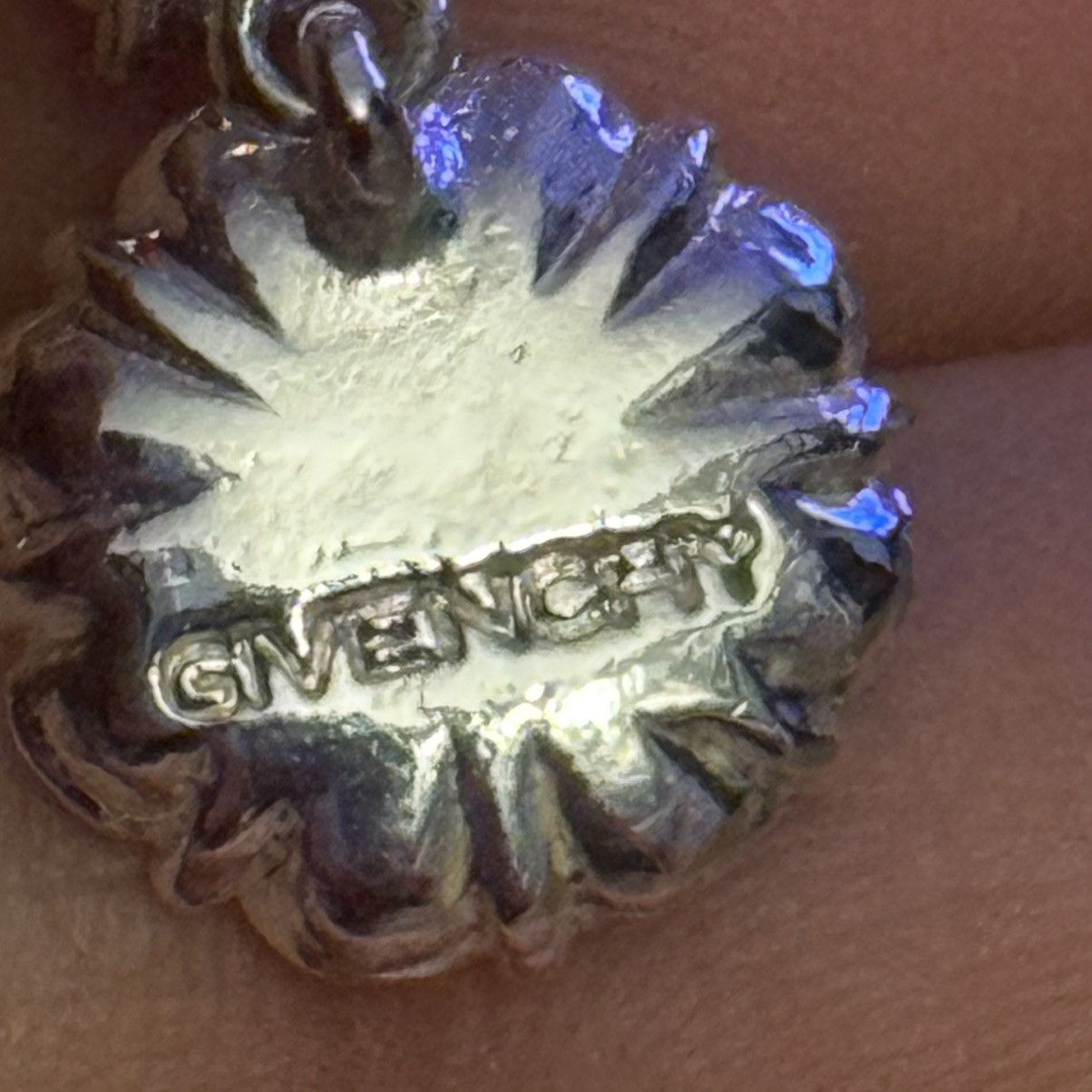 Givenchy Givenchy silver tone AB crystal flower drop earrings Size ONE SIZE - 4 Thumbnail