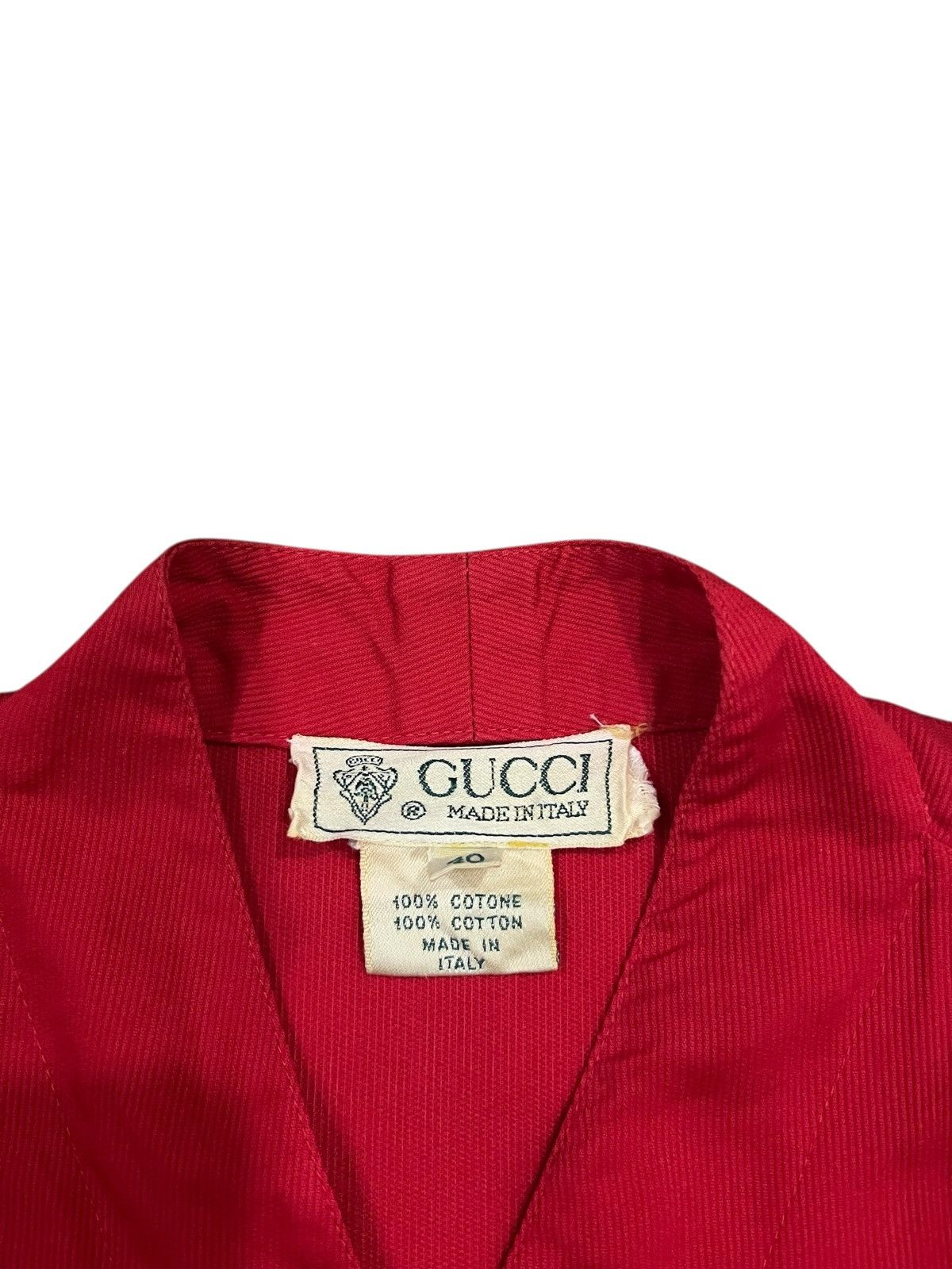 Gucci vintage GUCCI GG BUTTON DOWN SHORT SLEEVE SAIZ 40 Size US XXS / EU 40 - 3 Thumbnail