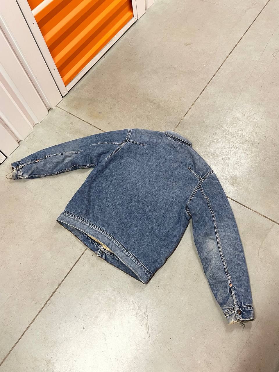 Levi's Distressed Rare Vintage Levi's Sherpa Denim Chore Jacket Size US L / EU 52-54 / 3 - 4 Thumbnail