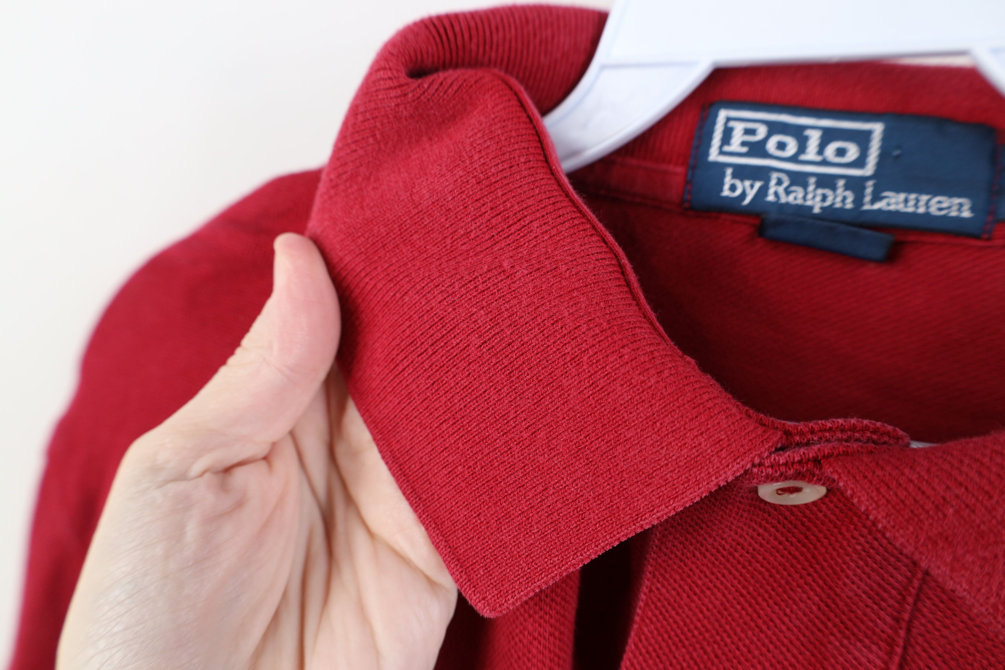 Ralph Lauren Vintage 90s Ralph Lauren Pique Cotton Long Sleeve Rugby Polo Size US L / EU 52-54 / 3 - 9 Thumbnail