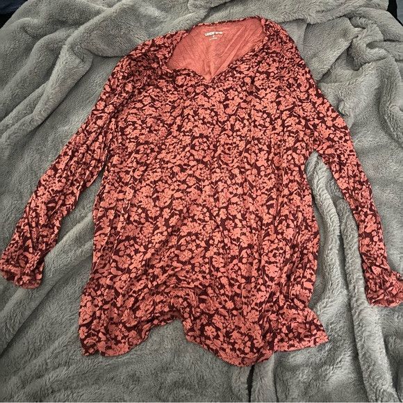 Lands' End Lands End Floral Long Sleeve Blouse ruched side size xl Size XL / US 12-14 / IT 48-50 - 1 Thumbnail
