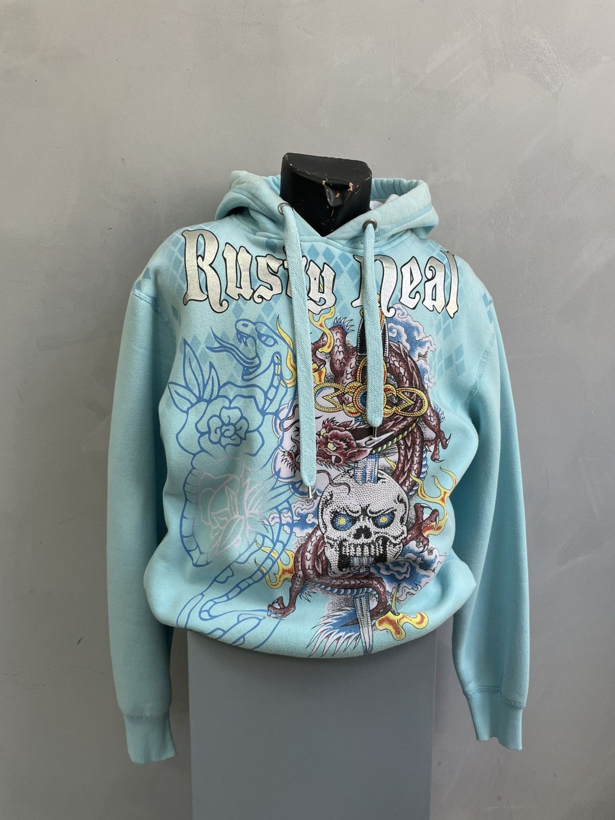 Ed Hardy Rare ed hardy style y2k christian audigier hoodie hype Size US L / EU 52-54 / 3 - 1 Thumbnail
