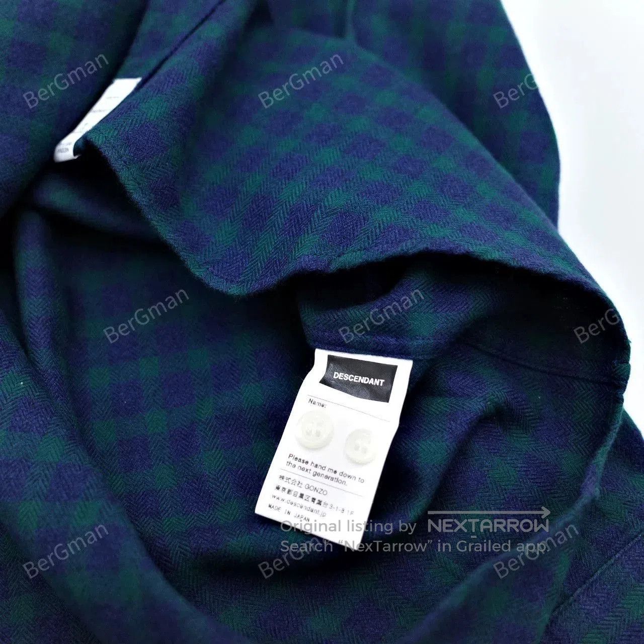 Descendant Descendant 16SS Royal B.D. LS Check. Size US L / EU 52-54 / 3 - 5 Thumbnail