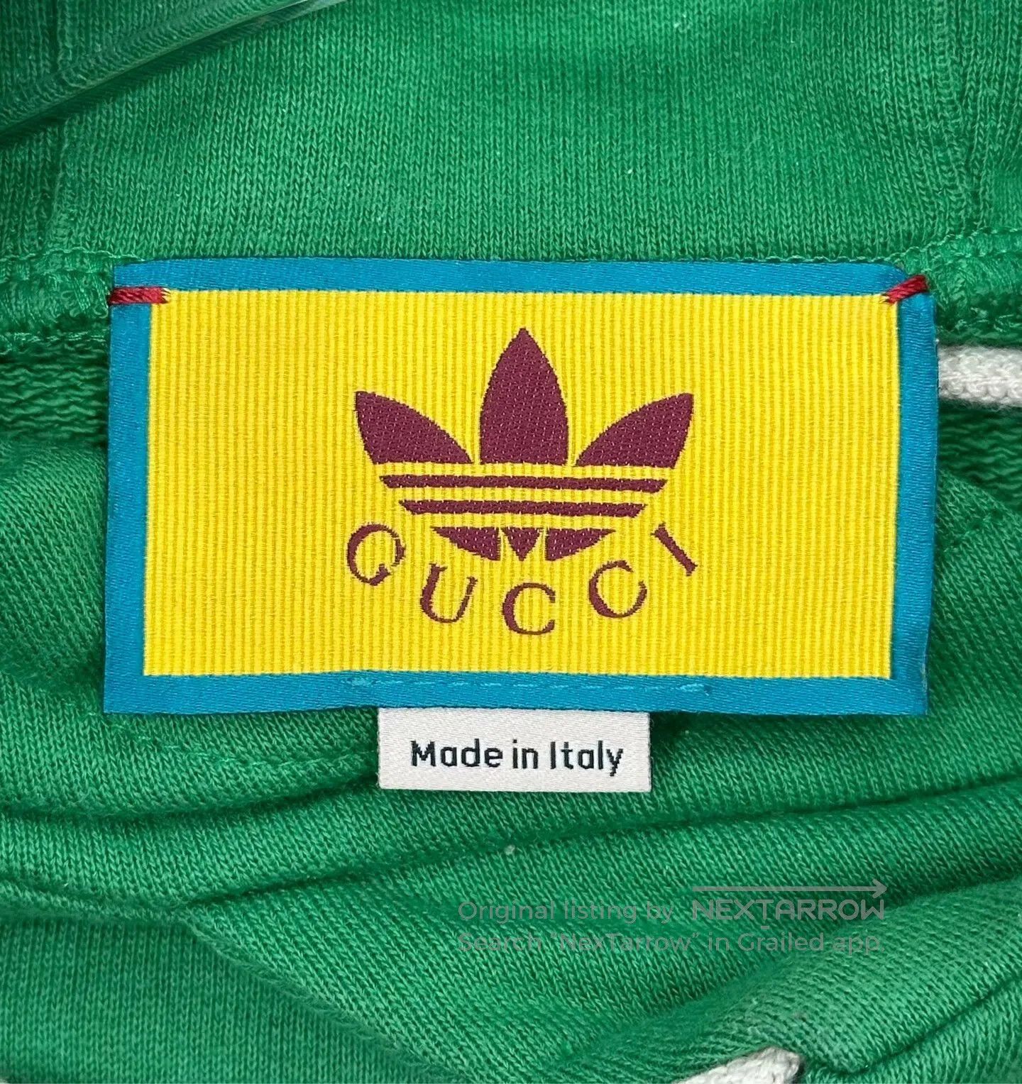 Gucci Guicci Green Printed Logo Hooded Sweatshirt| Size US XS / EU 42 / 0 - 3 Thumbnail