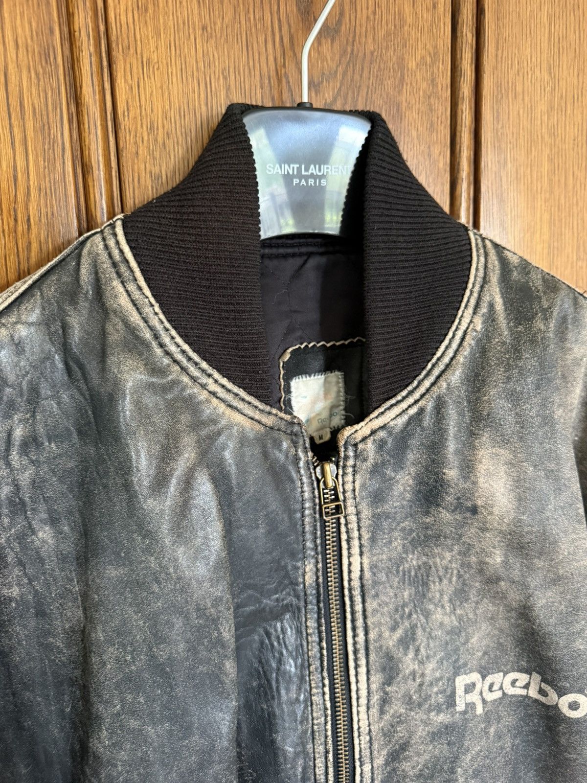 Reebok Reebok pump vintage 90’s rare leather bomber jacket logo L Size US L / EU 52-54 / 3 - 15 Thumbnail