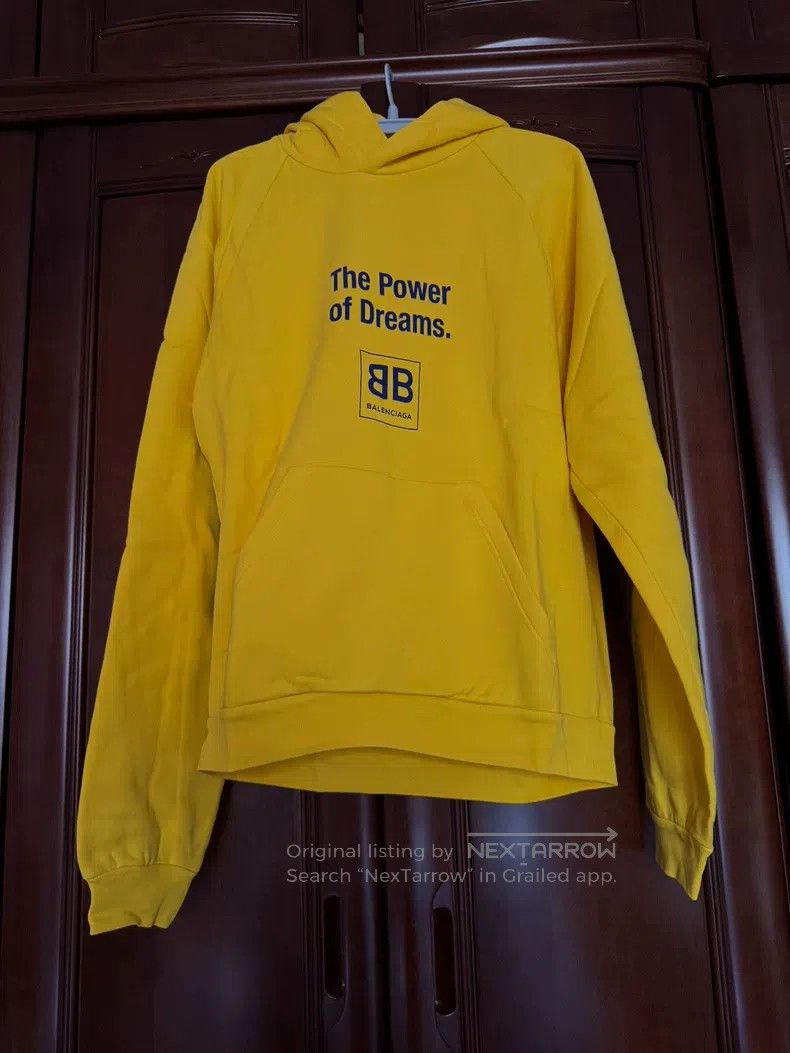 Balenciaga Balenciaga BB Logo Hoodie Yellow Size US L / EU 52-54 / 3 - 1 Thumbnail