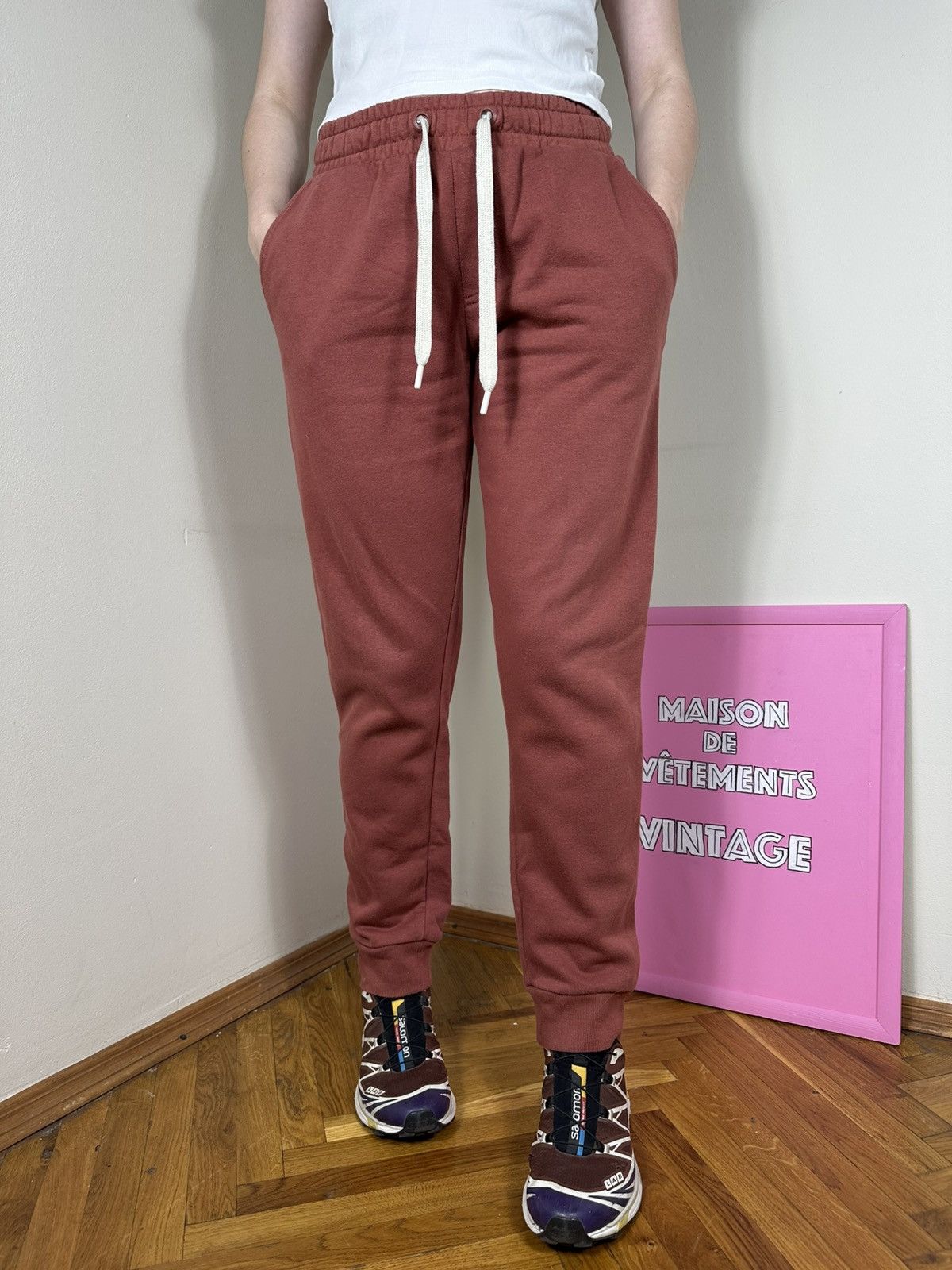 Folk Folk Trousers Pants Curve Joggers Sweatpants Basic Cotton Size 28" / US 6 / IT 42 - 2 Thumbnail