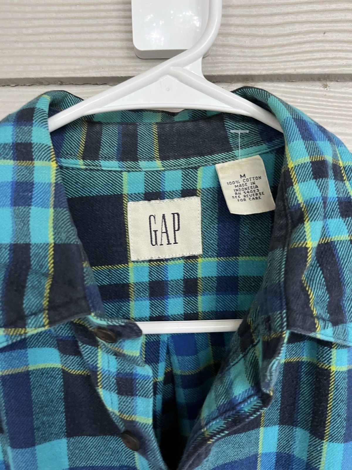Vintage Vintage Gap Flannel Plaid Shirt Travis Scott Style Size US M / EU 48-50 / 2 - 2 Thumbnail