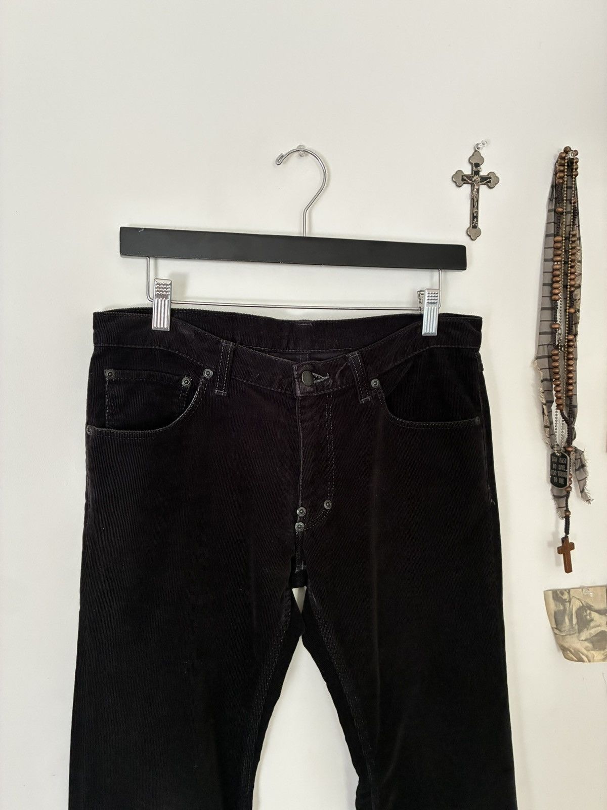 Number (N)ine Number (N)ine FW06 Pain Corduroy Zipper Pants Size US 30 / EU 46 - 2 Thumbnail