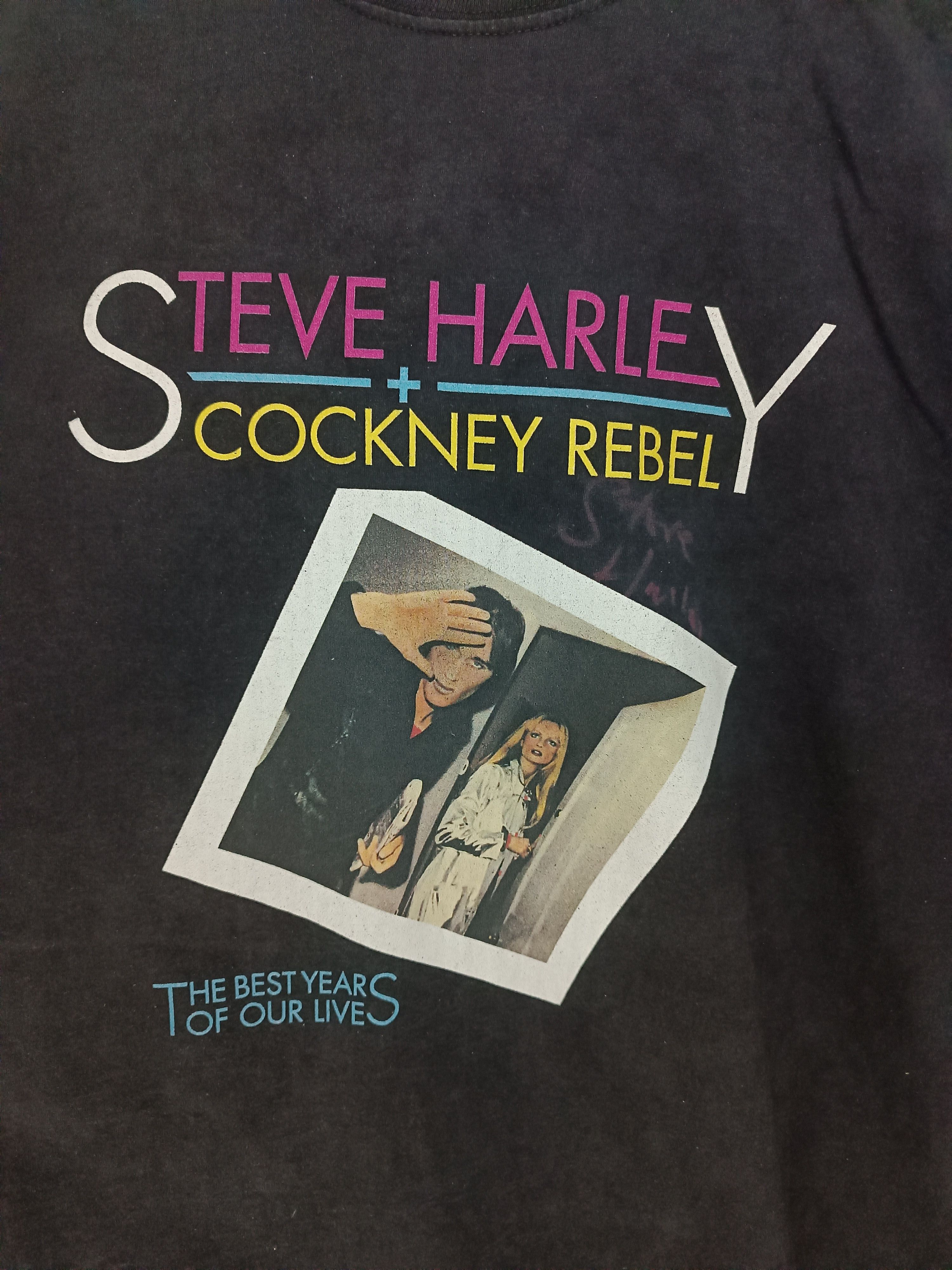 Band Tees VINTAGE 2015 STEVE HARLEY & COCKNEY REBELS TOUR iggy slade Size US XXL / EU 58 / 5 - 10 Thumbnail