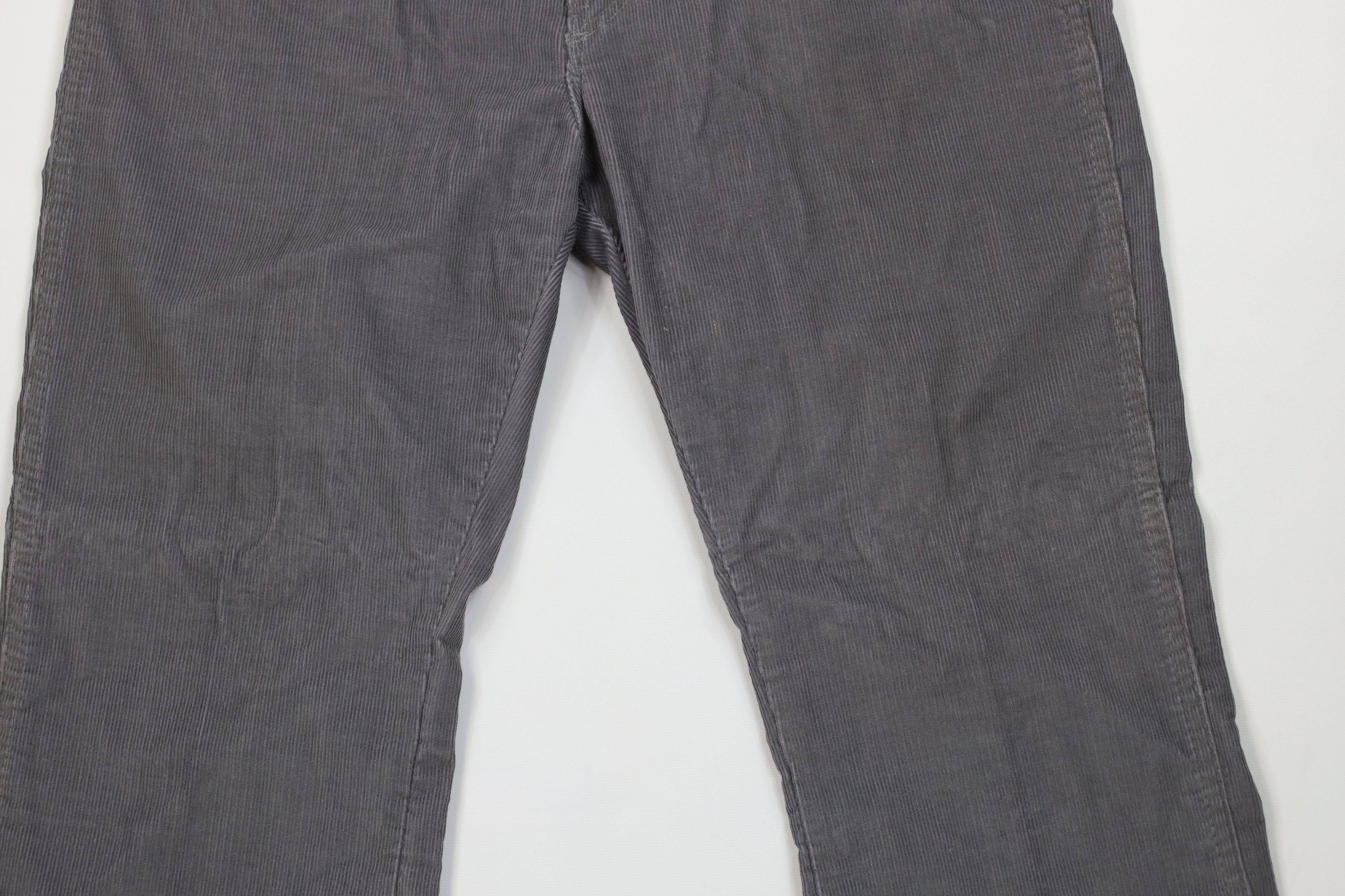 Vintage Vintage 70s Streetwear Straight Leg Corduroy Pants Gray USA Size US 38 / EU 54 - 3 Thumbnail