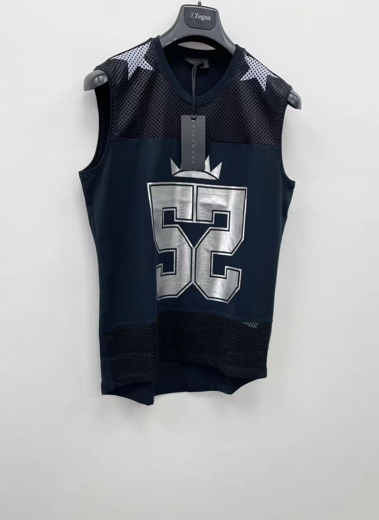 John Richmond Richmond Crystal-Embellished Cut-Out Sleeveless Tee J30 Size US S / EU 44-46 / 1 - 2 Thumbnail