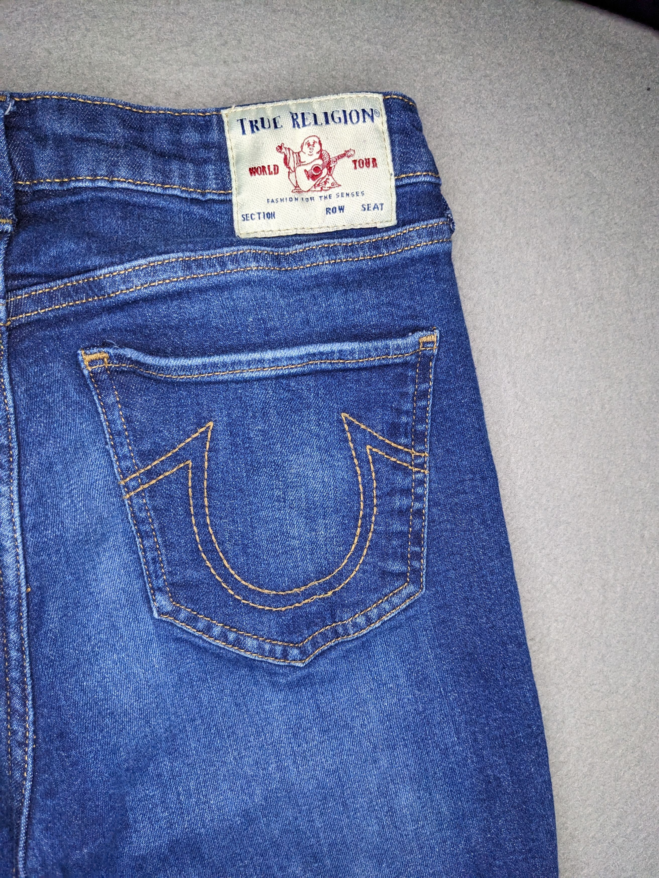 True Religion True Religion Womens Halle Skinny Jeans 28x28 Button Fly Y2K Size 28" / US 6 / IT 42 - 7 Thumbnail