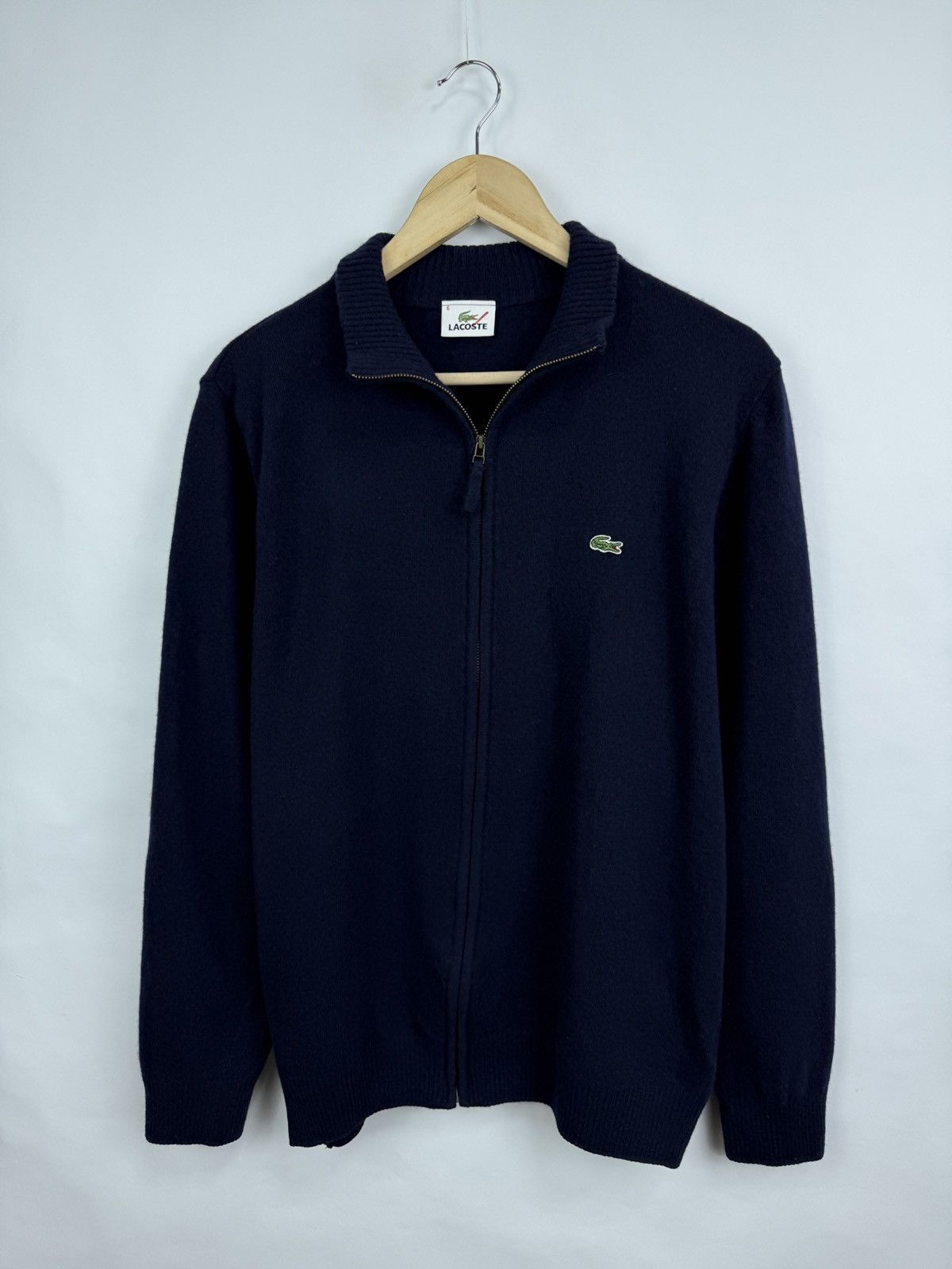 Lacoste 🇫🇷 Vintage 90s Lacoste Wool Sweater Made in France Woolmark Size US XL / EU 56 / 4 - 3 Thumbnail