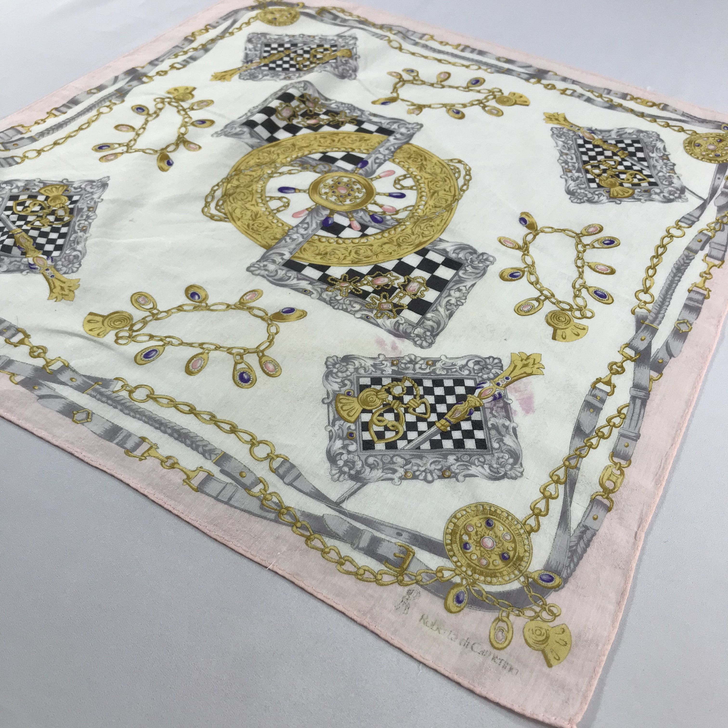 Roberta di Camerino × Vintage Roberta Di Camerino Bandana /Handkerchief/Neckerchief -S2305 Size ONE SIZE - 2 Thumbnail