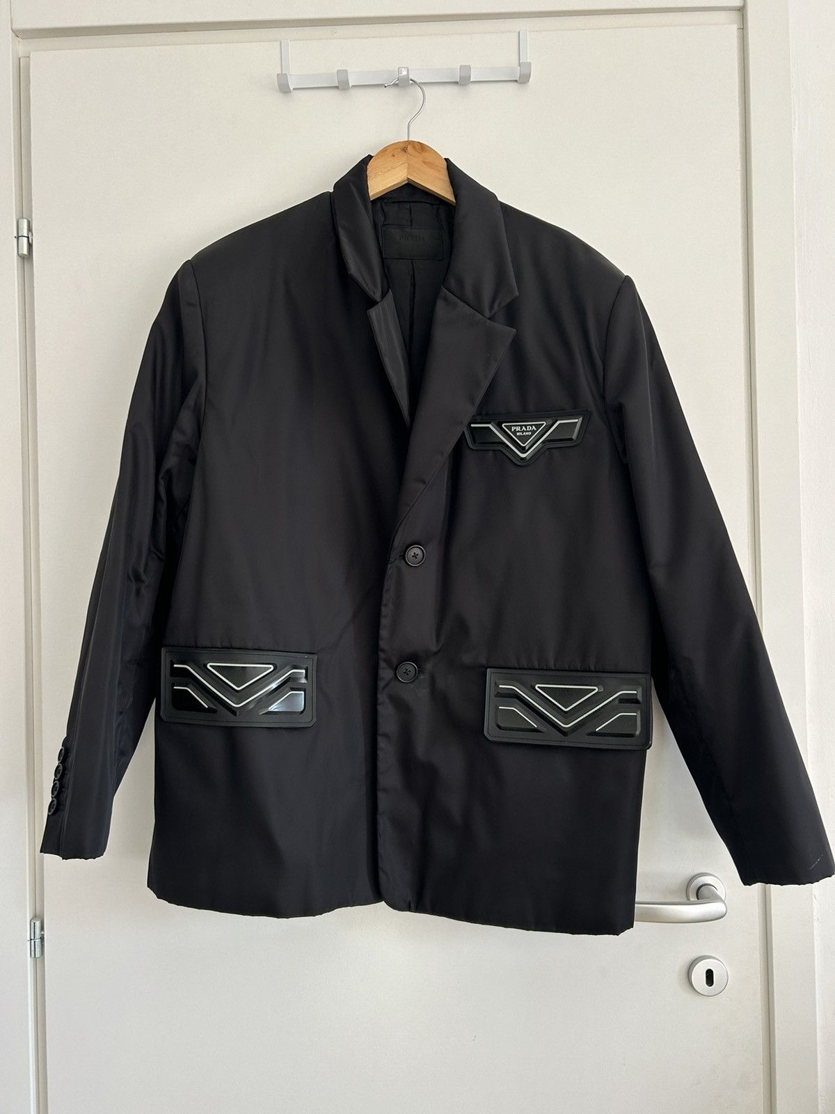 PRADA re-nylon Casual Jacket Black Raf Simons