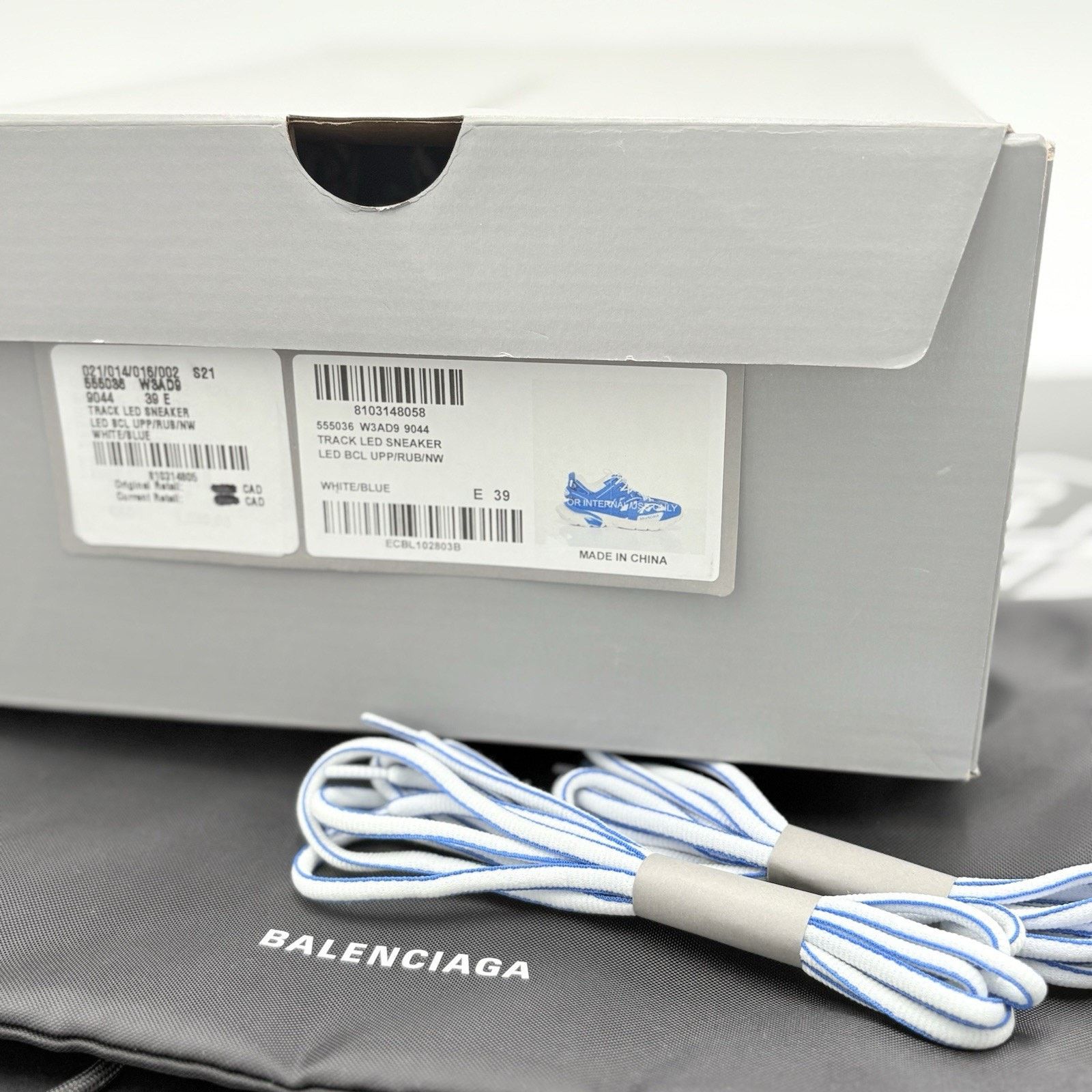 Balenciaga Balenciaga Track LED Sneaker ' White Blue ' | BRAND NEW Size US 6 / EU 39 - 15 Thumbnail