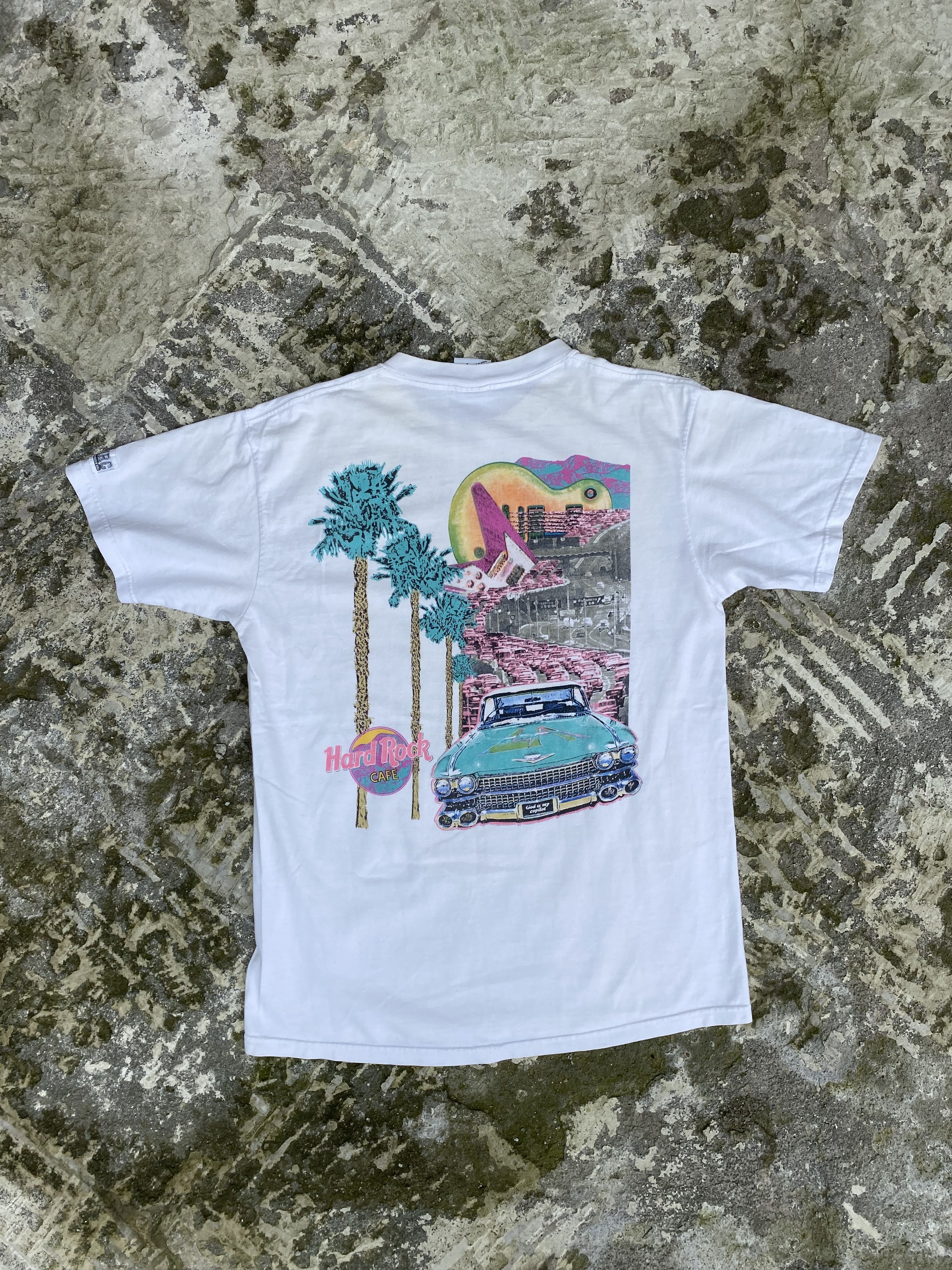 Hard Rock Cafe VINTAGE GARD ROCK CAFE LOS ANGELES HEAVY TEE MADE IN USA Size US M / EU 48-50 / 2 - 1 Thumbnail