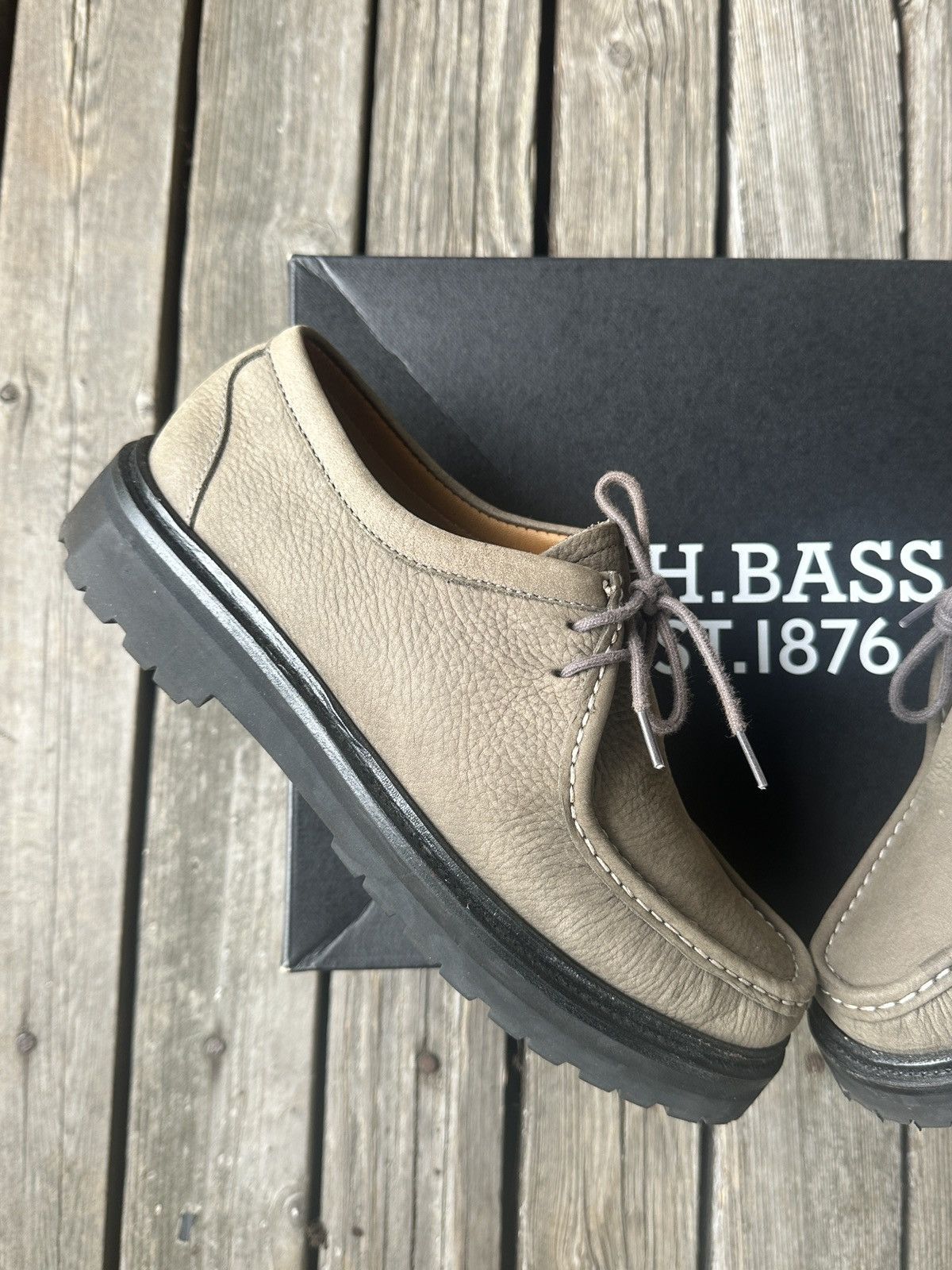 G.H. Bass & Co. Gh Bass x Madewell Suede Weejun lug sole 