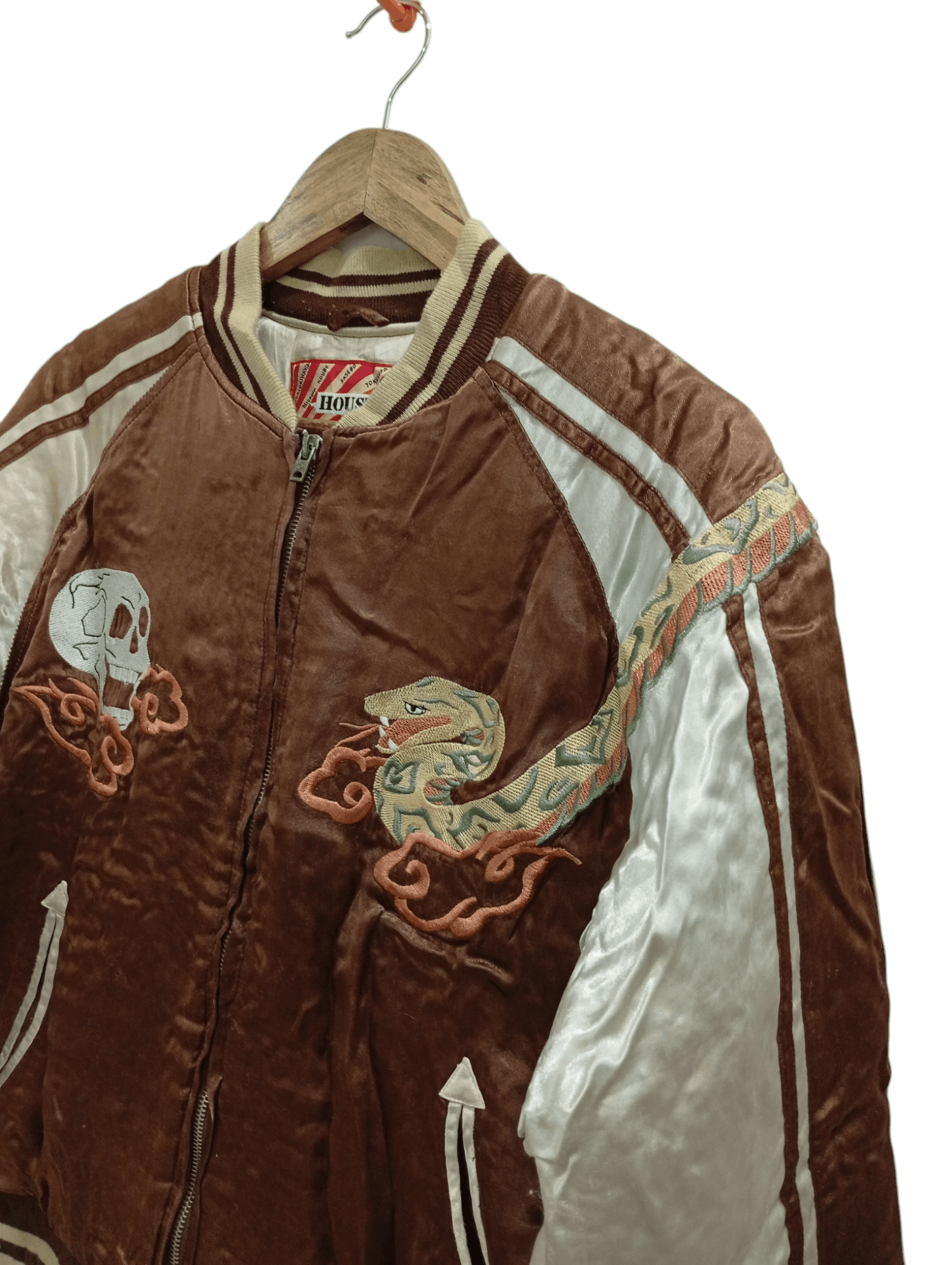 Japanese Brand 🔥🔥Houston Sukajan Souvenir Jacket Size US L / EU 52-54 / 3 - 7 Thumbnail