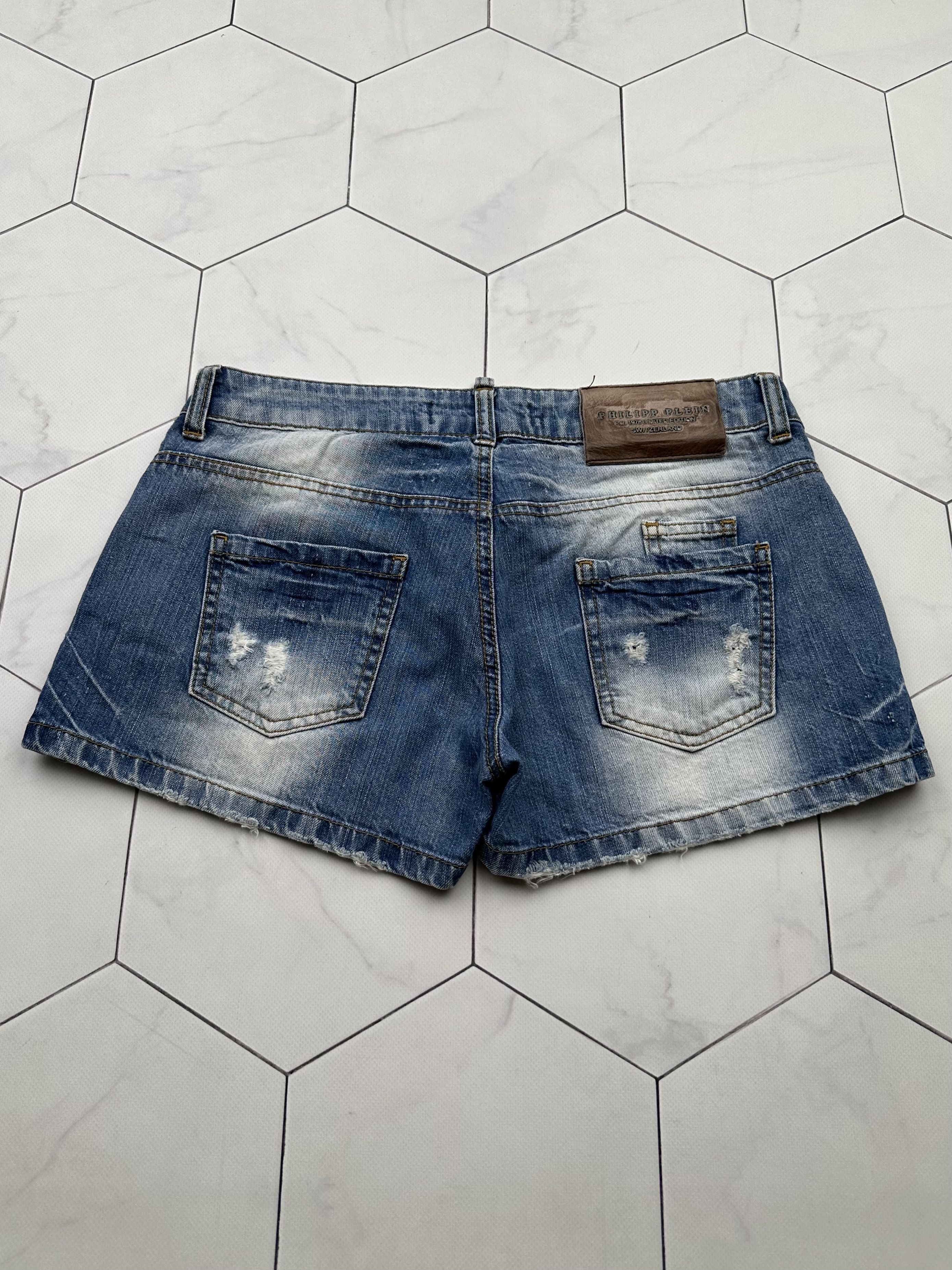Philipp Plein Philipp Plein Vintage Mini Shorts (B335) Size 29" - 8 Thumbnail