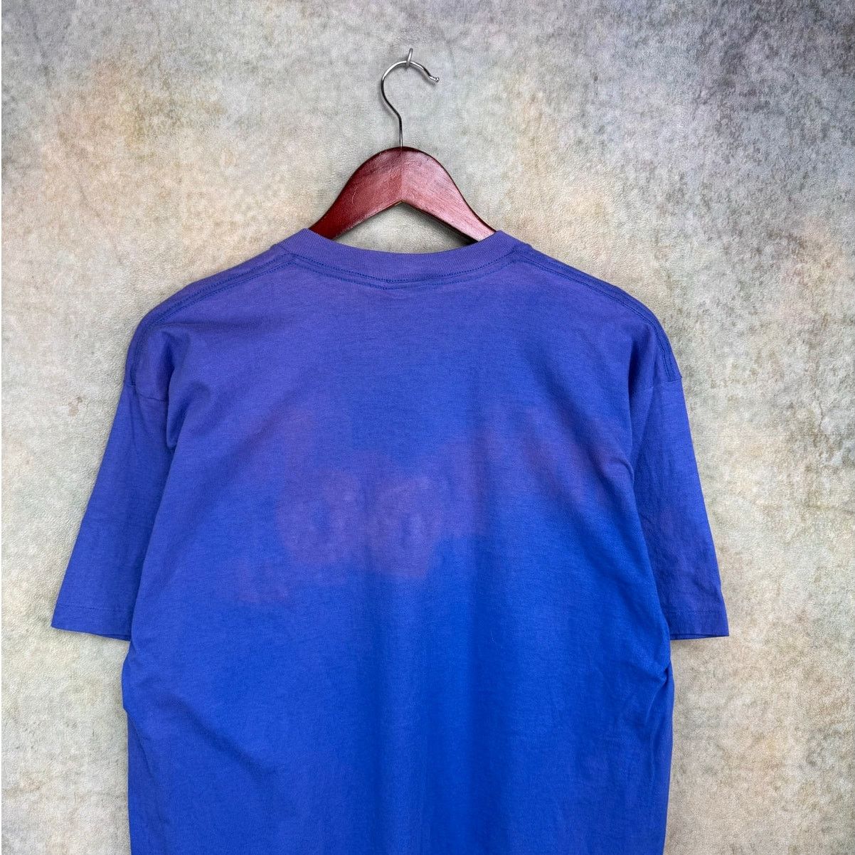 Nike × Vintage Vintage 80s Nike T Shirt Sz XL Blue Just Do It Gray Tag Size US XL / EU 56 / 4 - 8 Thumbnail