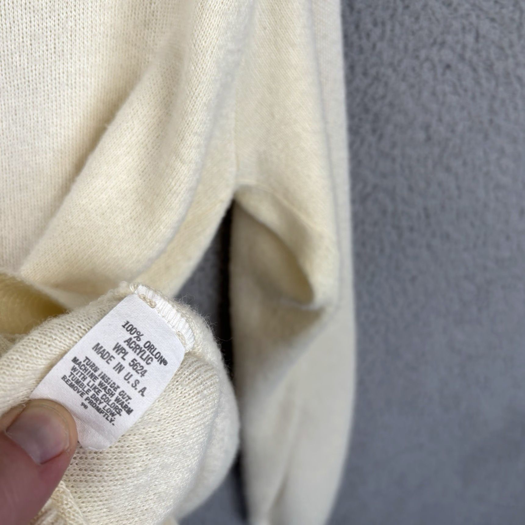 Vintage VINTAGE Pinnacle Embroidered Ivory Golf Sweater Mens Medium Pullover 80s United States Size US M / EU 48-50 / 2 - 5 Thumbnail