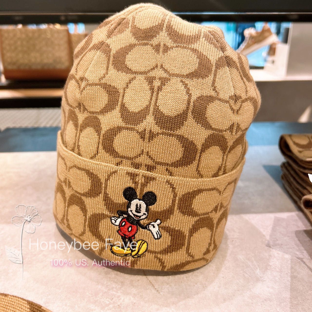 Coach Disney X Coach Signature Mickey Mouse Beanie | Grailed